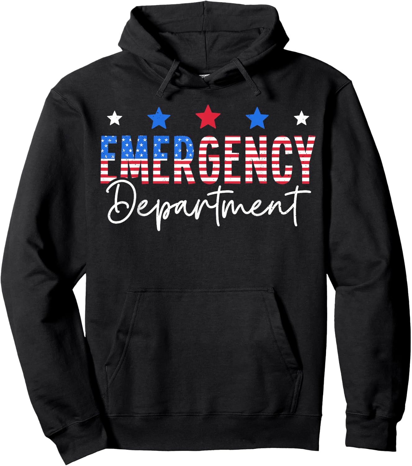 Emergency Department 4th of July Emergency Room Er Nurse Hoodie - Hoodie | Black