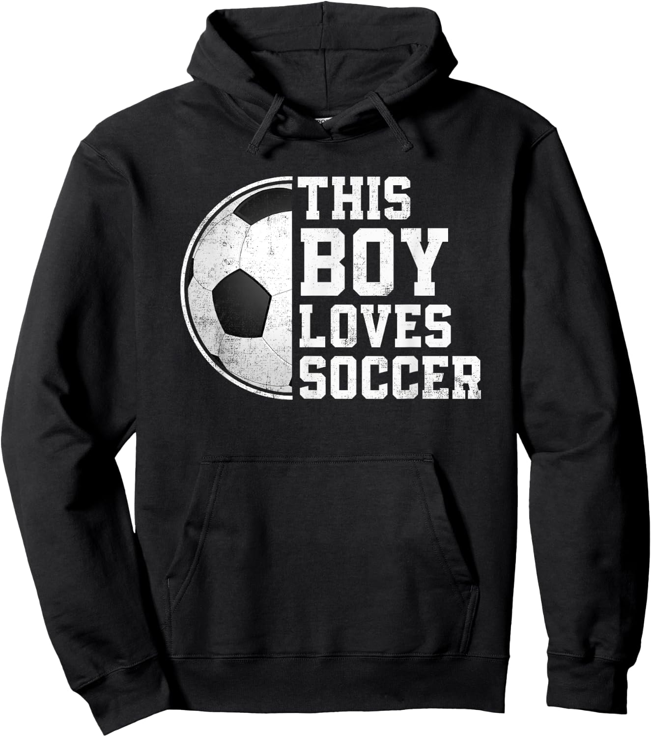 Soccer Boy This Boy Loves Soccer Player Hoodie - Hoodie | Black