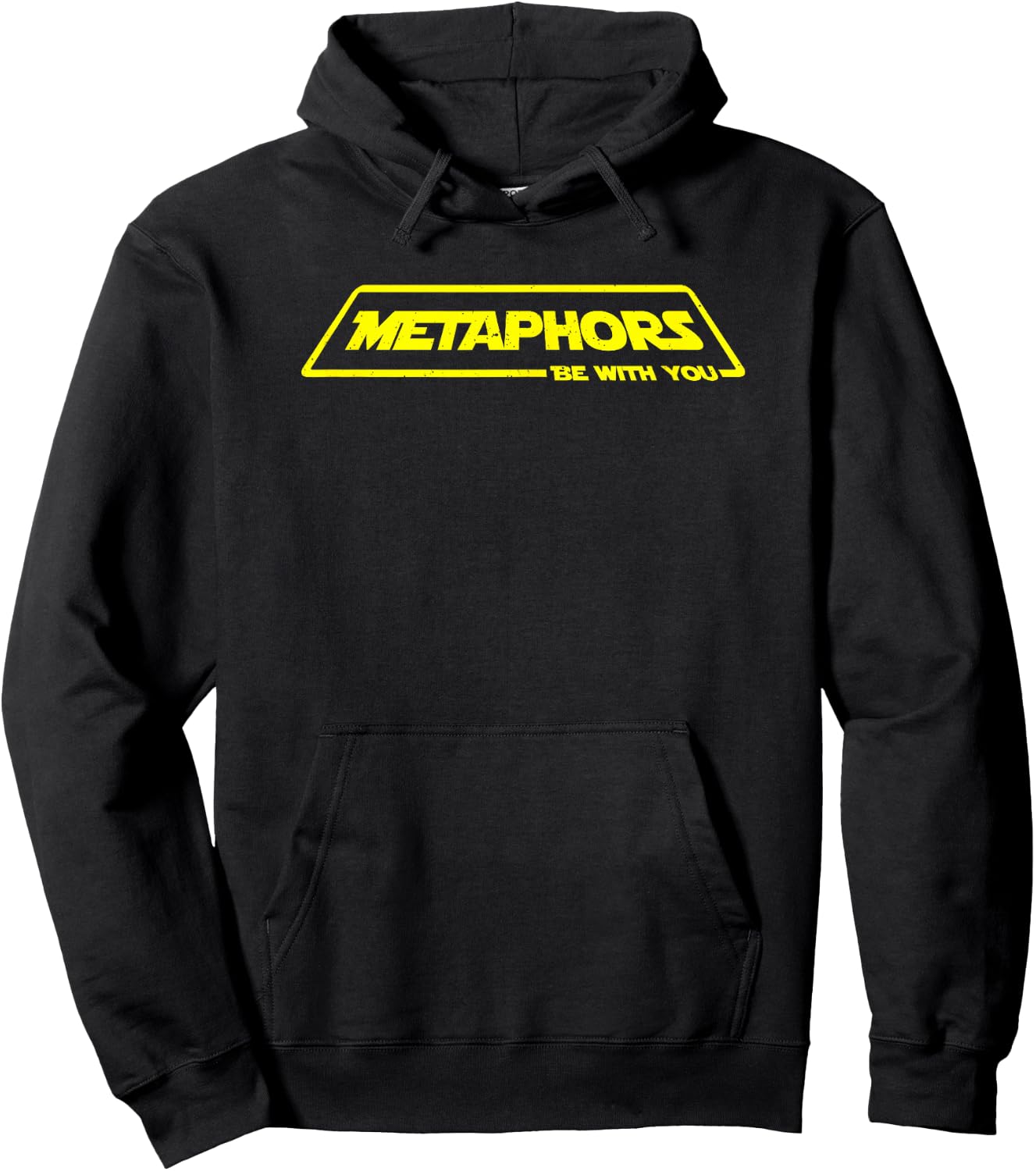 English Teacher Shirts Metaphors Be With You Hoodie - Hoodie | Black