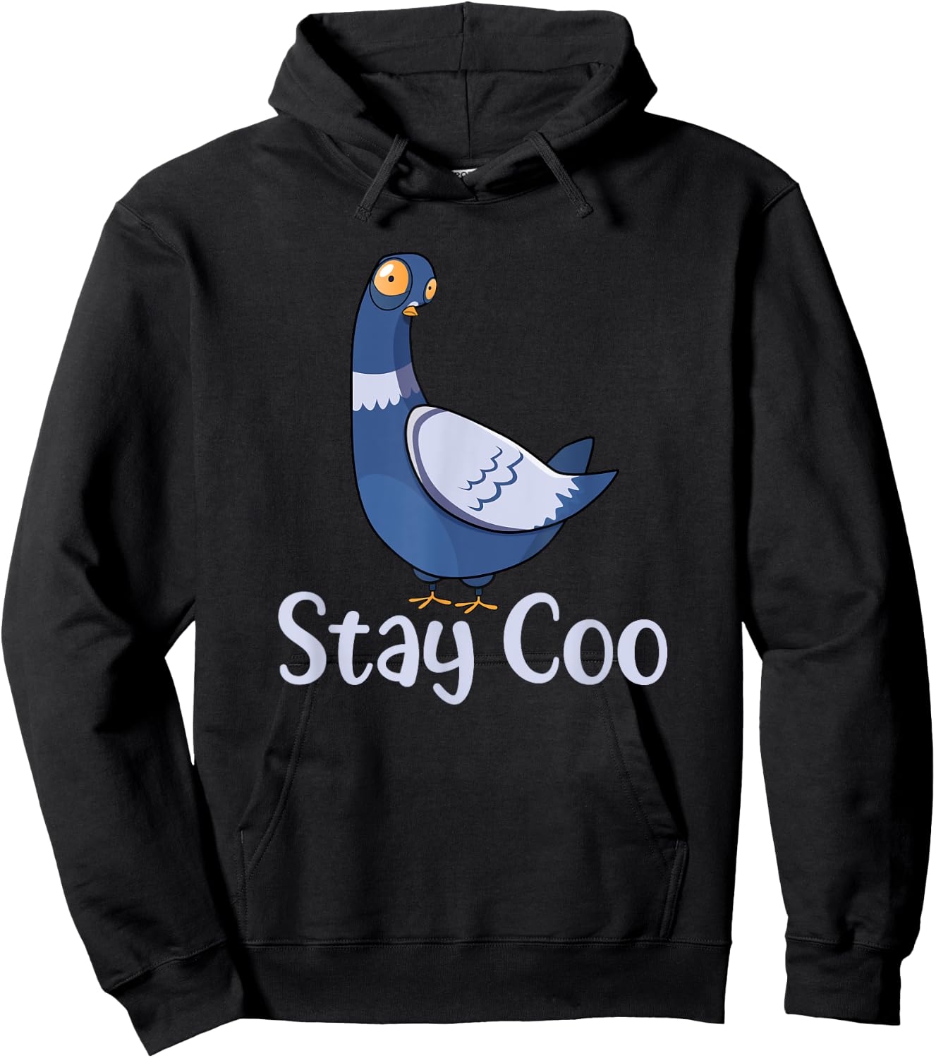 Stay Coo Bird Birding Funny Cool Pigeon Hoodie - Hoodie | Black