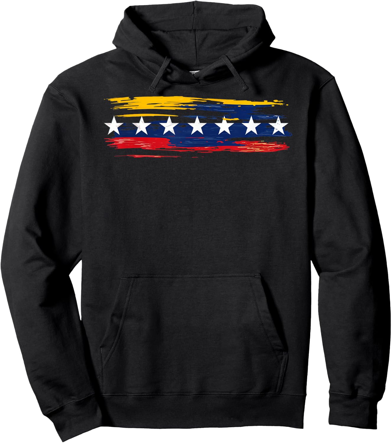 Venezuela Seven Stars Flag Art Patriotic Minimalist Hoodie - Hoodie | Black