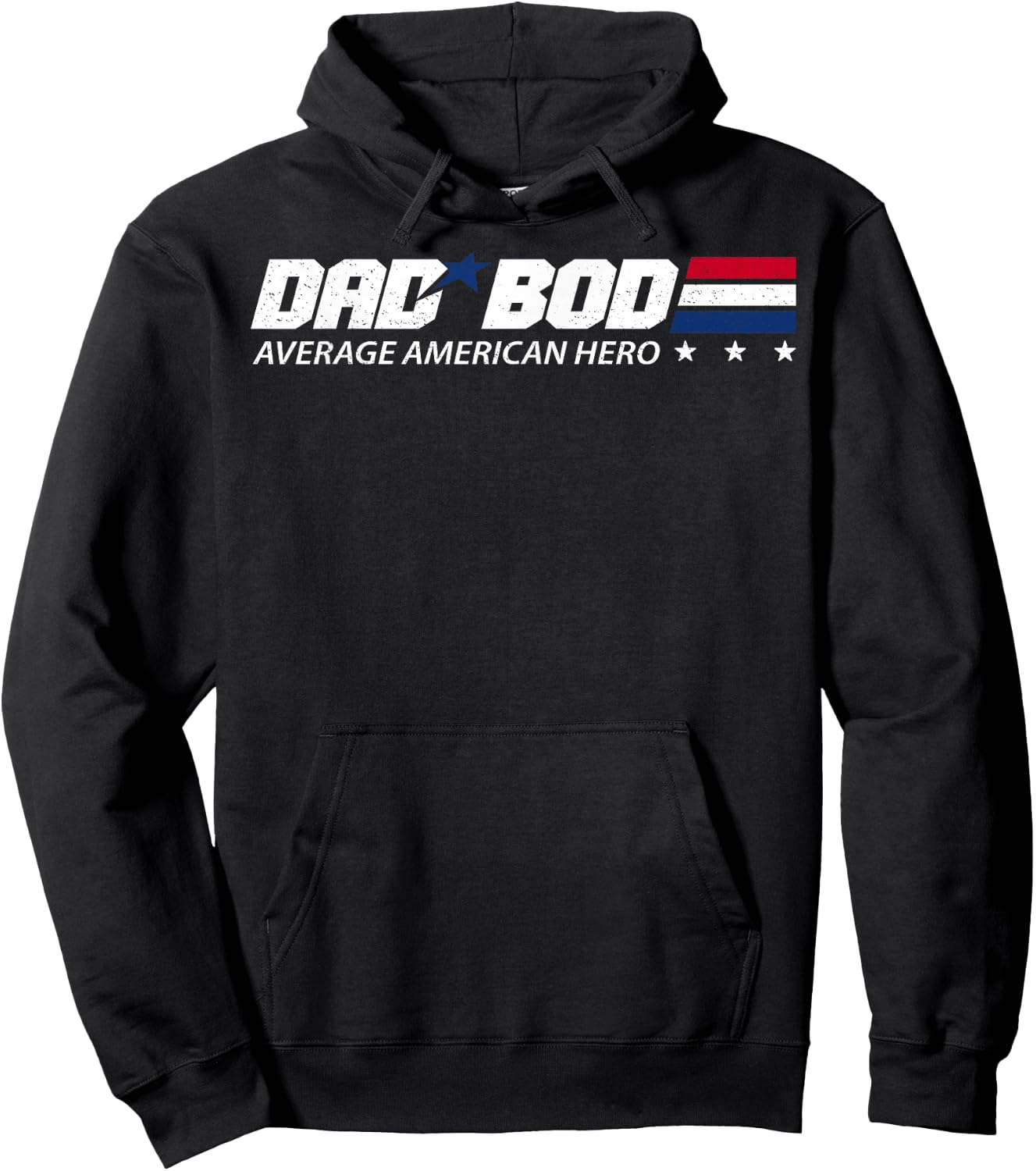 Dad BOD Average American Hero Hoodie - Hoodie | Black