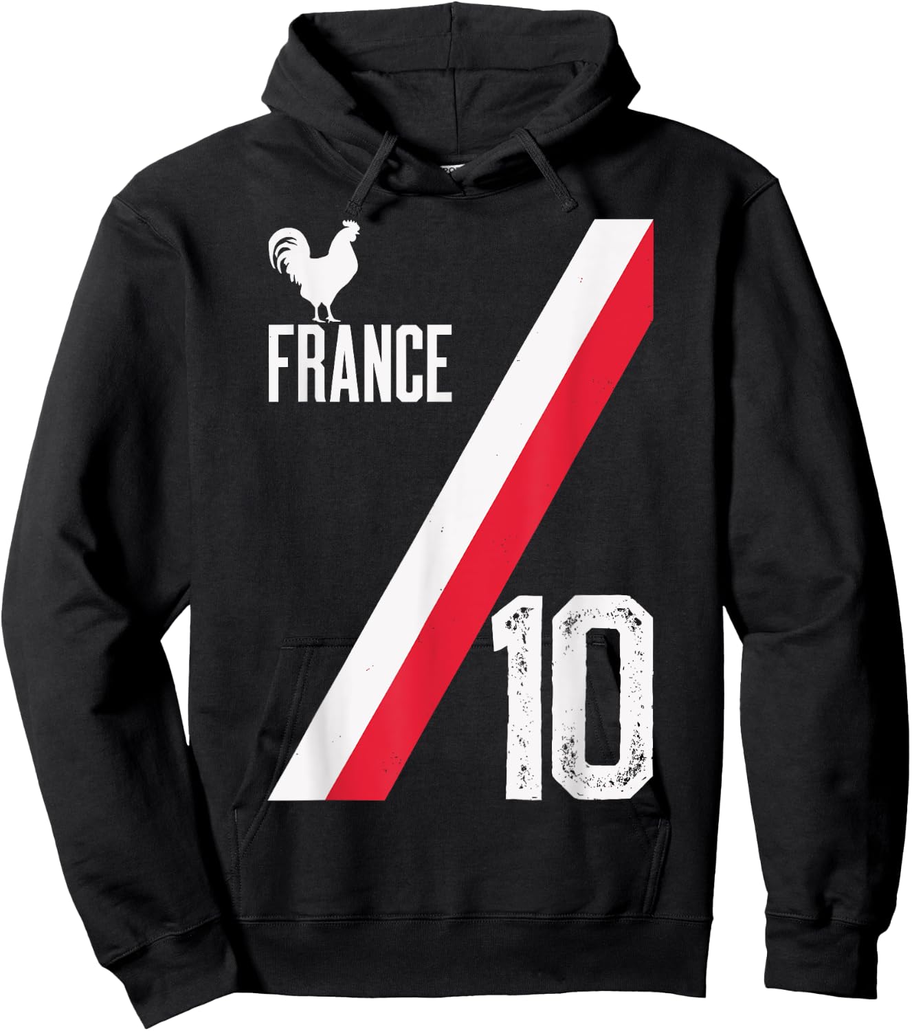 French Pride Football Fan Design for Passionate Supporters Hoodie - Hoodie | Black