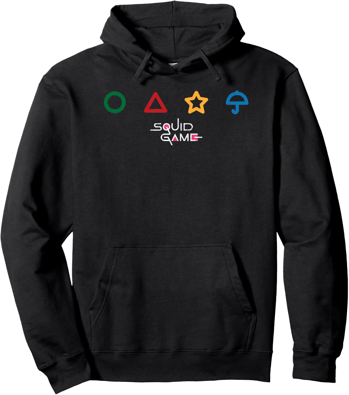 Squid Game Colored Icon Logo Hoodie - Hoodie | Black