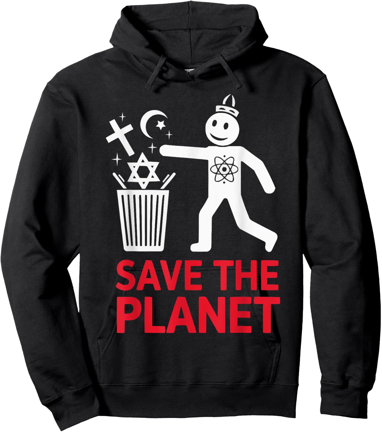 Atheism Anti-Religion Agnostic Freethinker Atheist Hoodie - Hoodie | Black