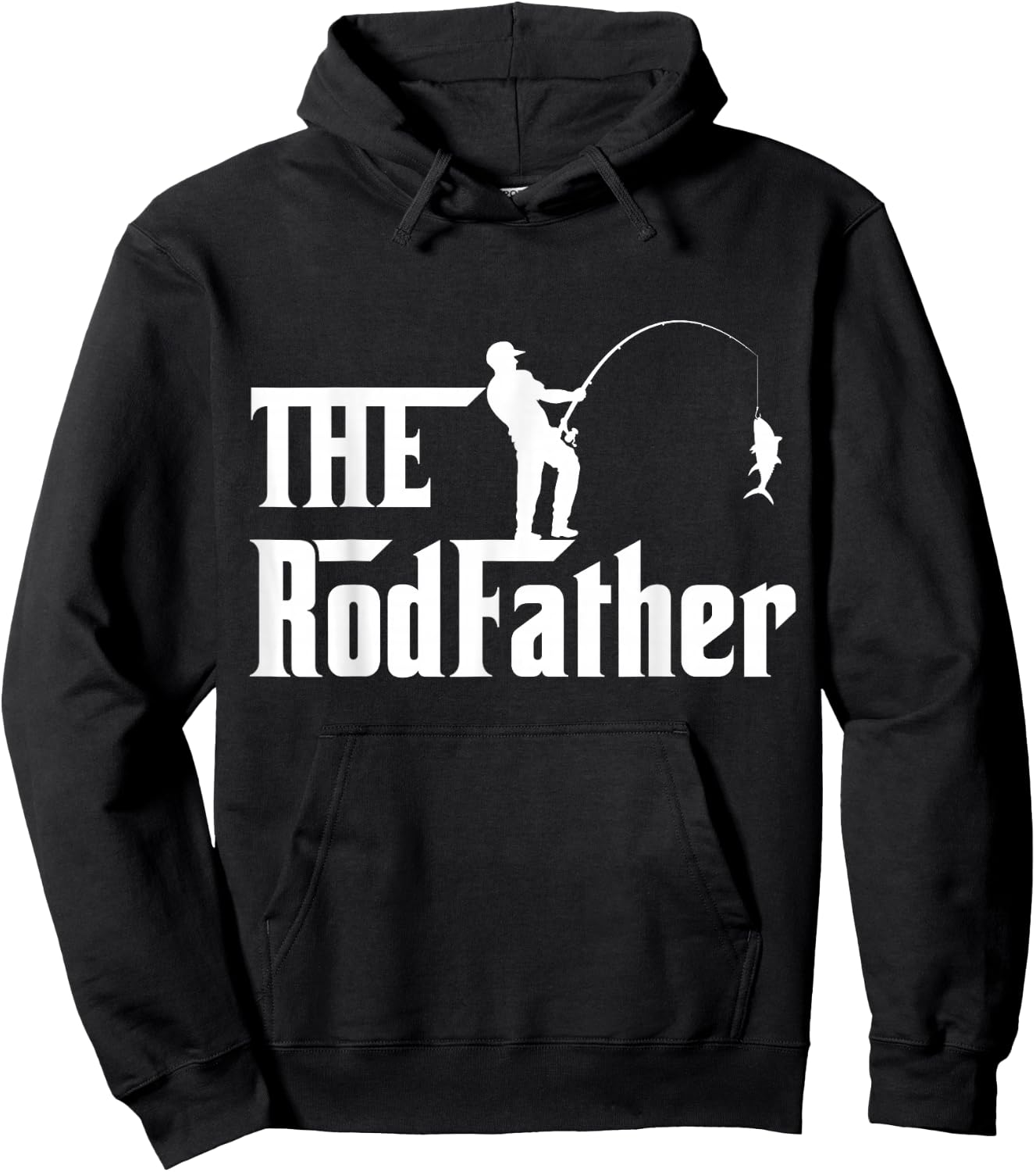 Men's Father's Day Rod Father Fishing funny fathers day Hoodie - Hoodie | Black