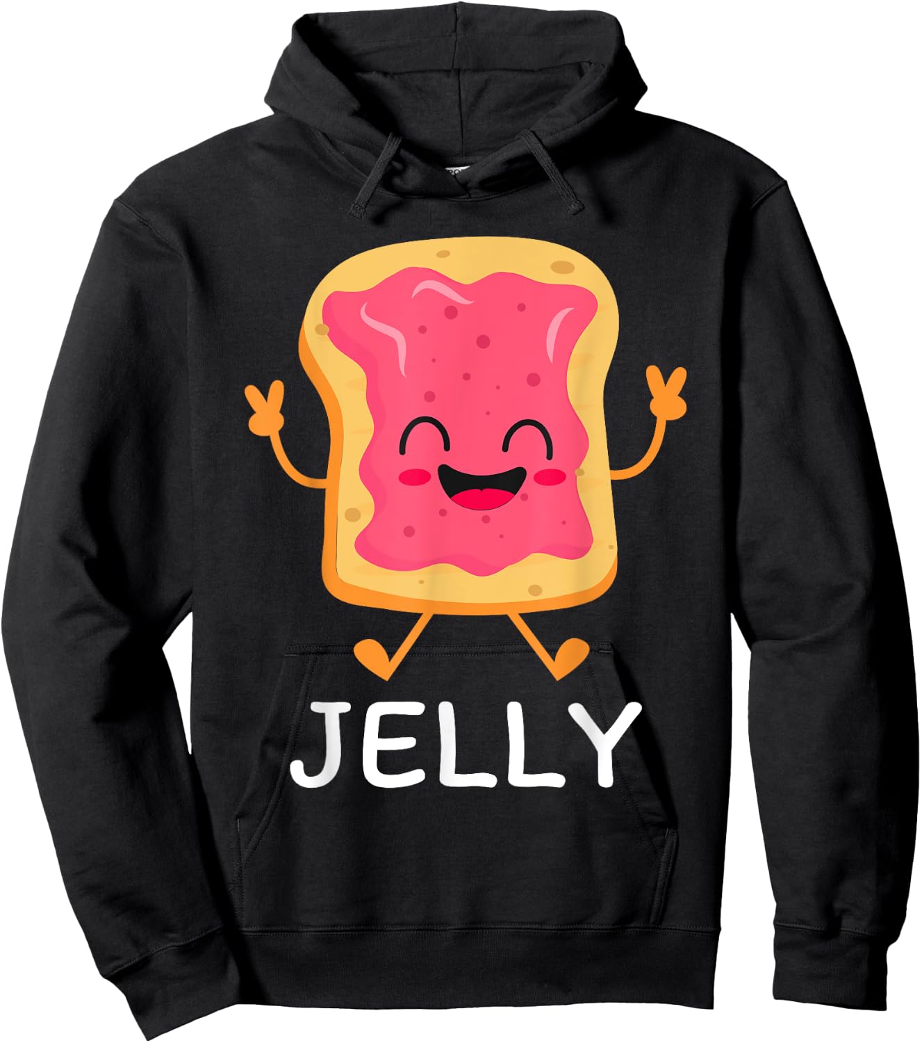 Couple Peanut Butter and Jelly Costume Halloween Matching Hoodie - Hoodie | Black