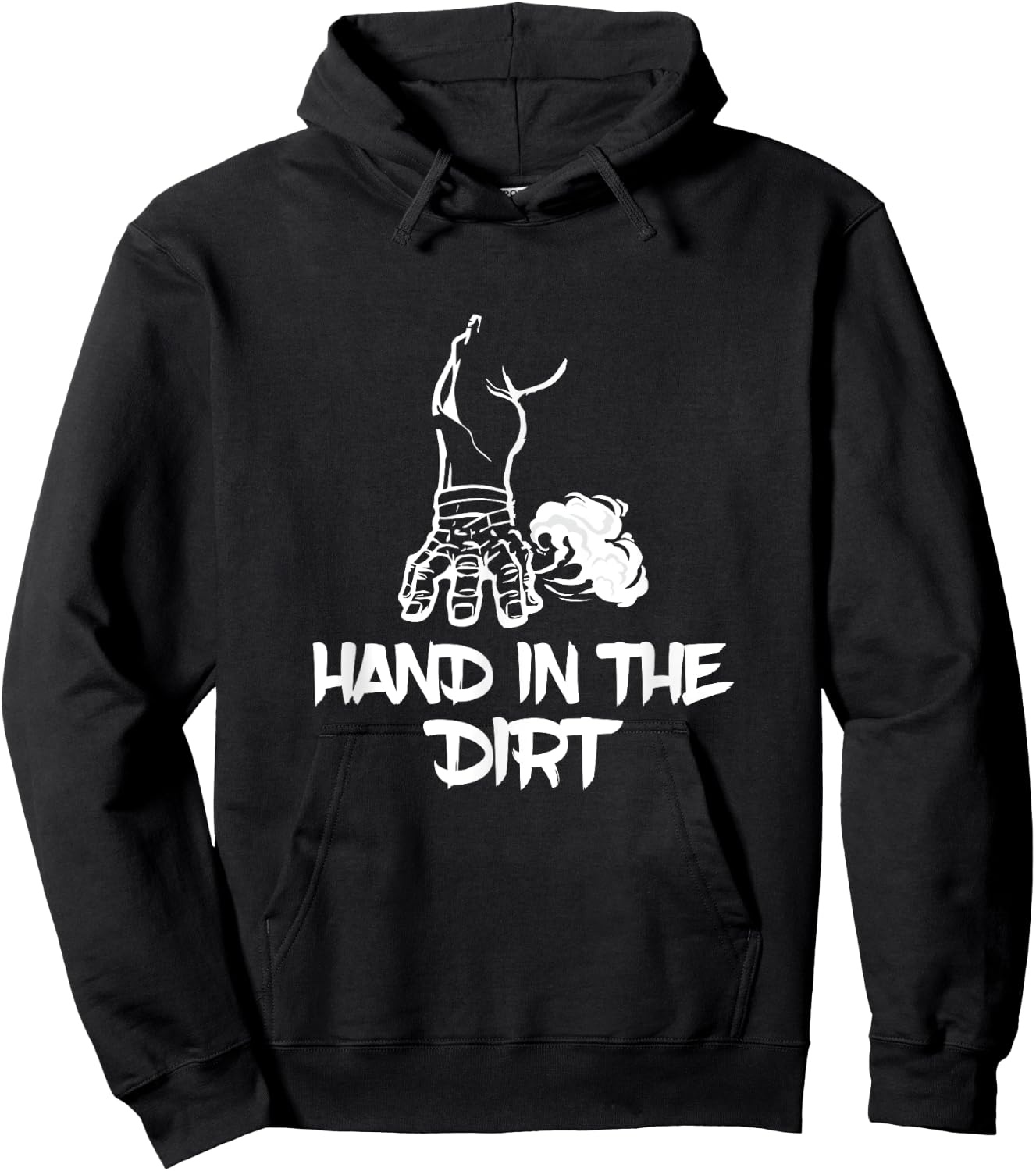 Hand In The Dirt American Football Defensive Line Lineman Hoodie - Hoodie | Black