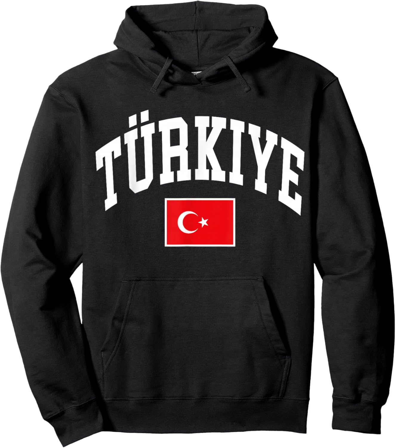 Turkey Turkish Turkiye Flag Graphic Hoodie - Hoodie | Black