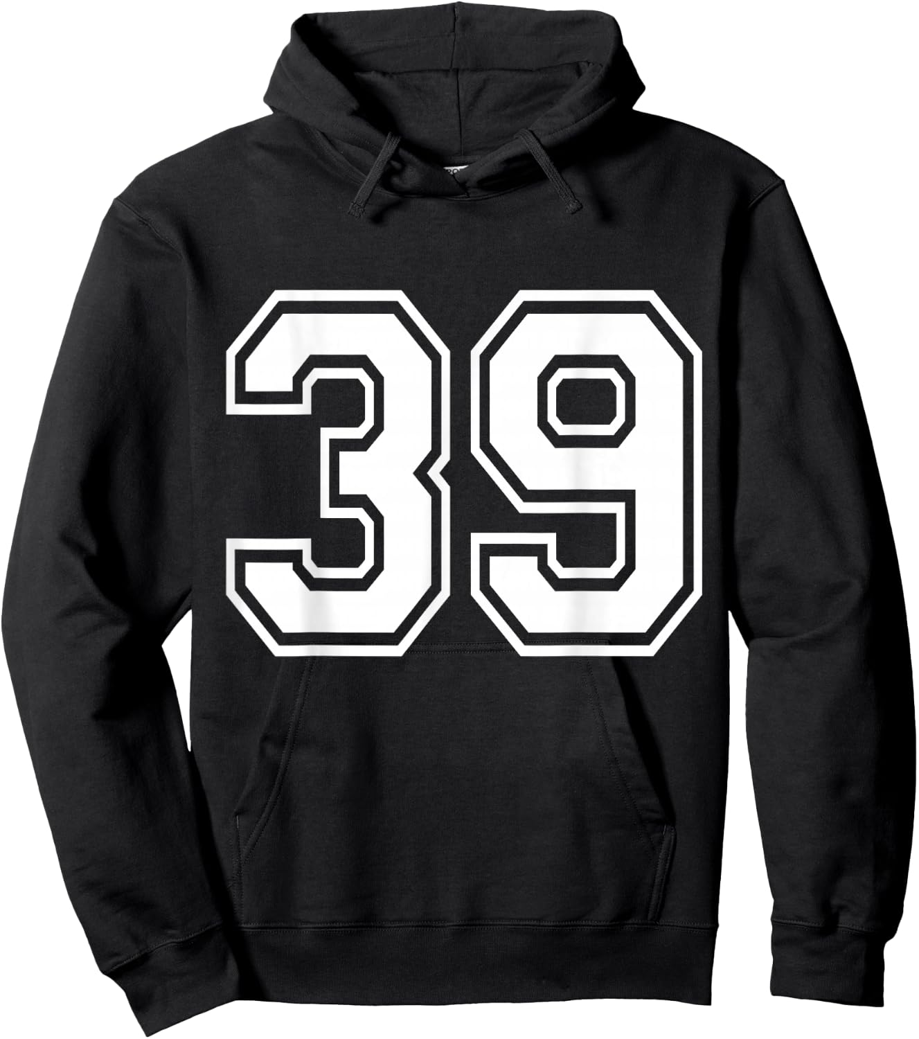 Number 39 Varsity Sports Team Jersey 39th Birthday 39 Years Hoodie - Hoodie | Black