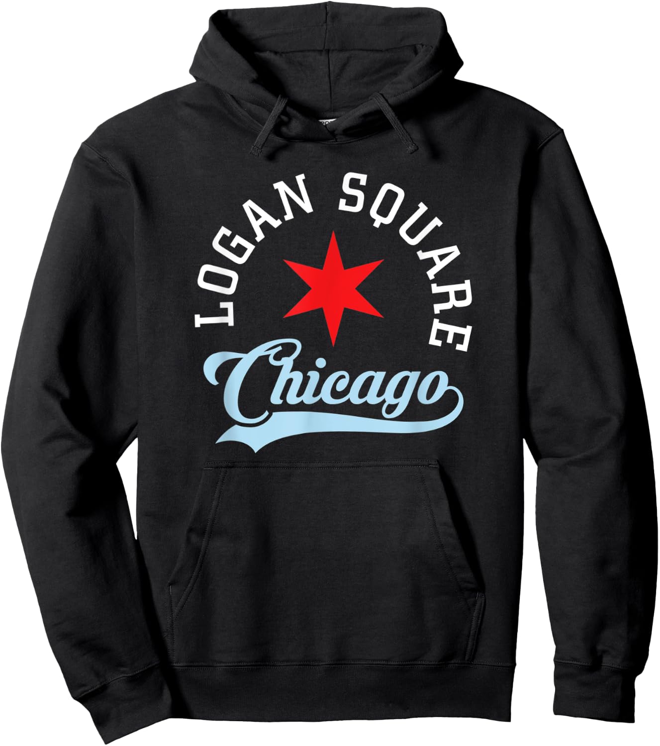 Logan Square Chicago Hoodie - Hoodie | Black