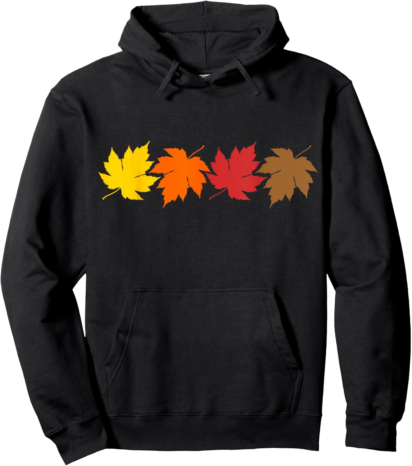 Fall Leaves and October Autumn Hoodie - Hoodie | Black