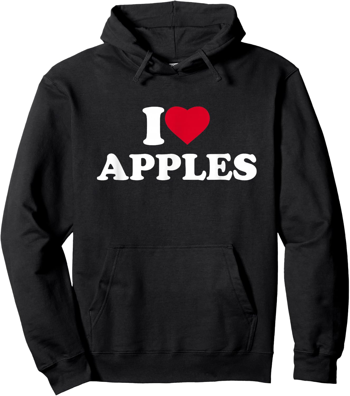 I Love Apples I Heart Apples Lover Fruit Hoodie - Hoodie | Black
