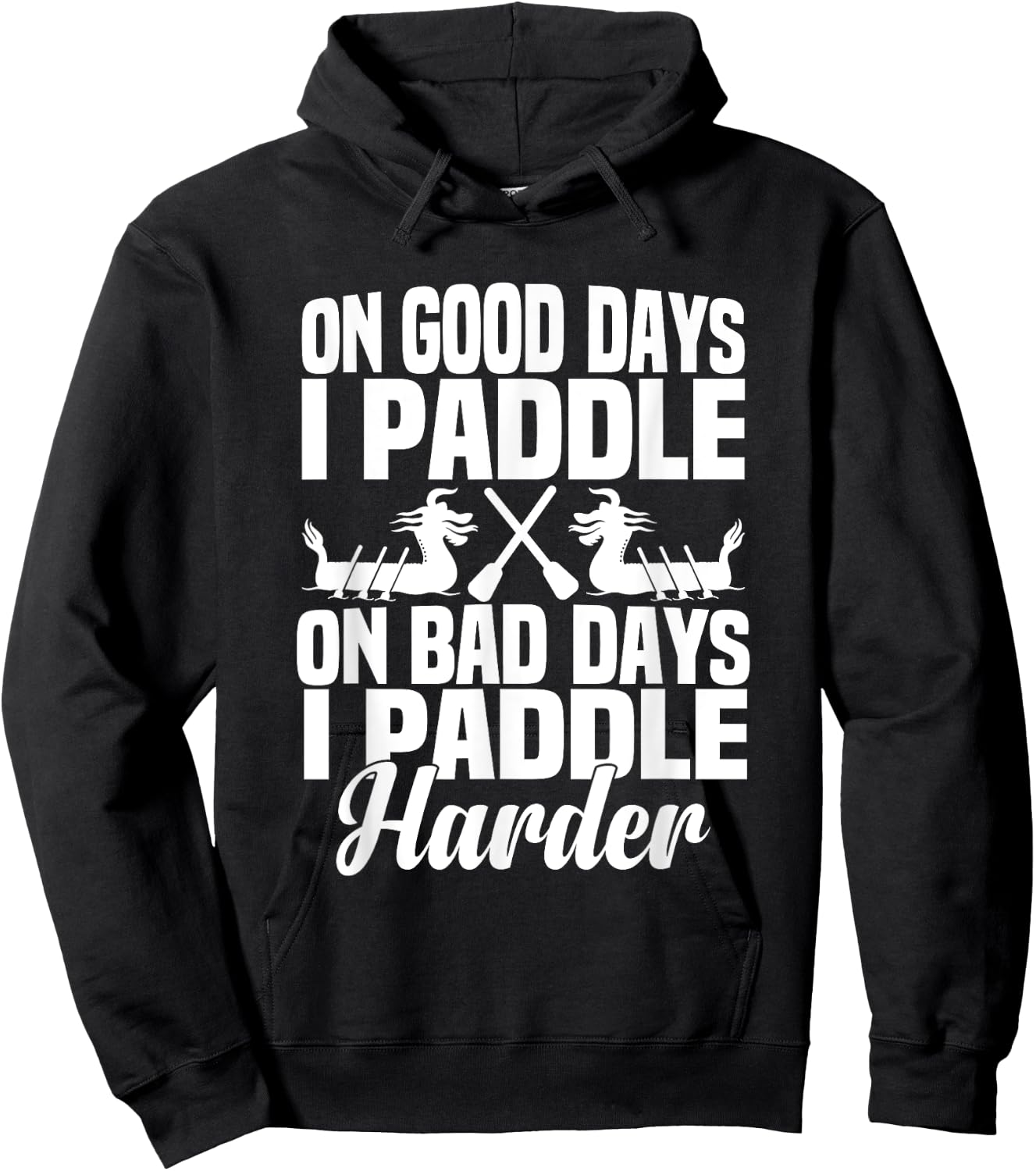Dragon Boat Paddle Racing Team Kit for Dragon Boat Racing Hoodie - Hoodie | Black