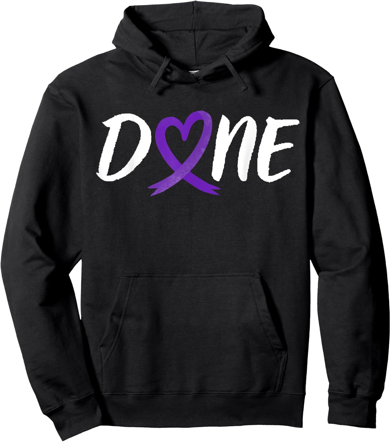 Done Last Day Of Radiation Chemo Leiomyosarcoma Cancer Heart Hoodie - Hoodie | Black