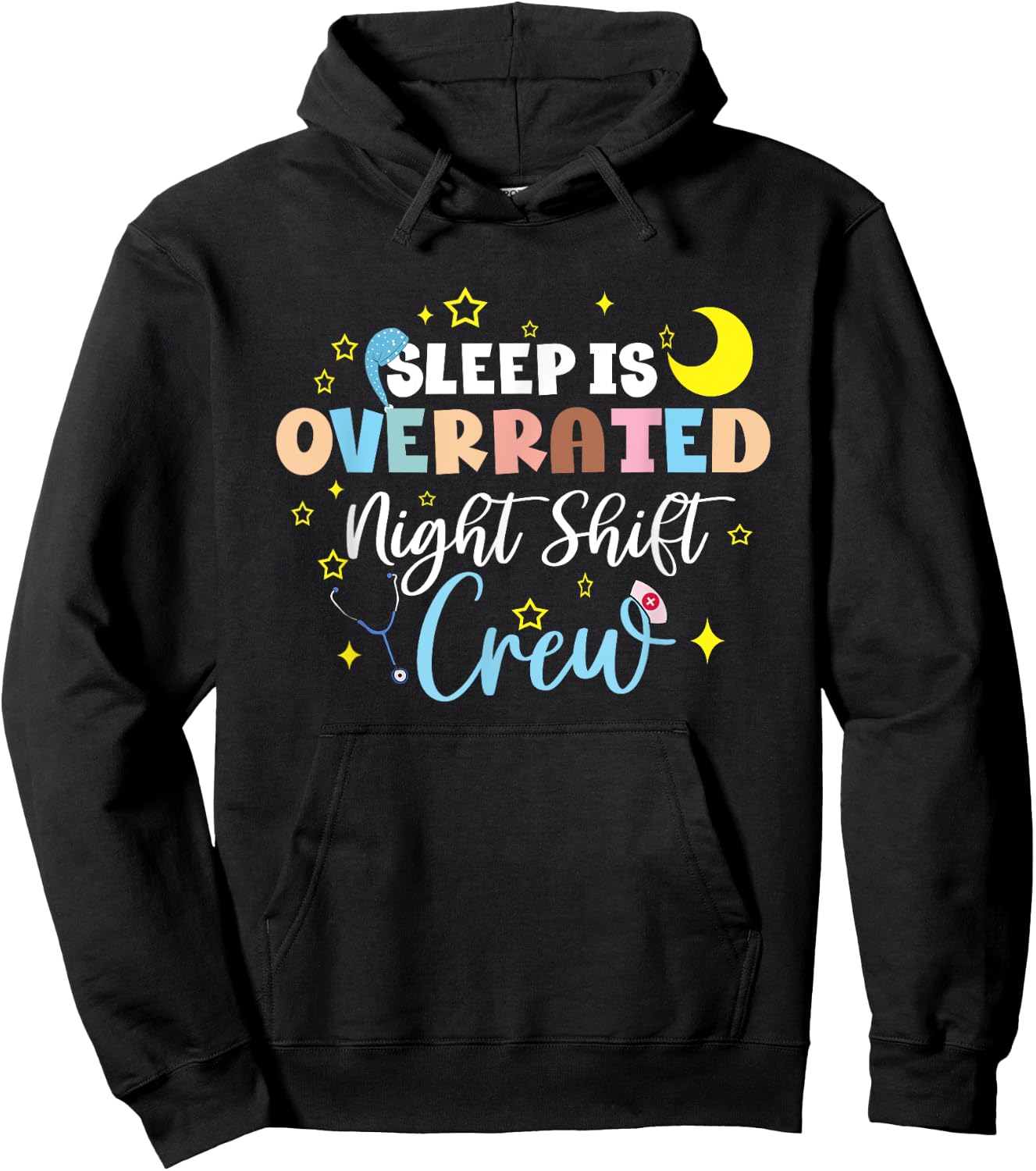Nurse Hospital Helper Tool Lifesavers Nursing Night Shift Hoodie - Hoodie | Black