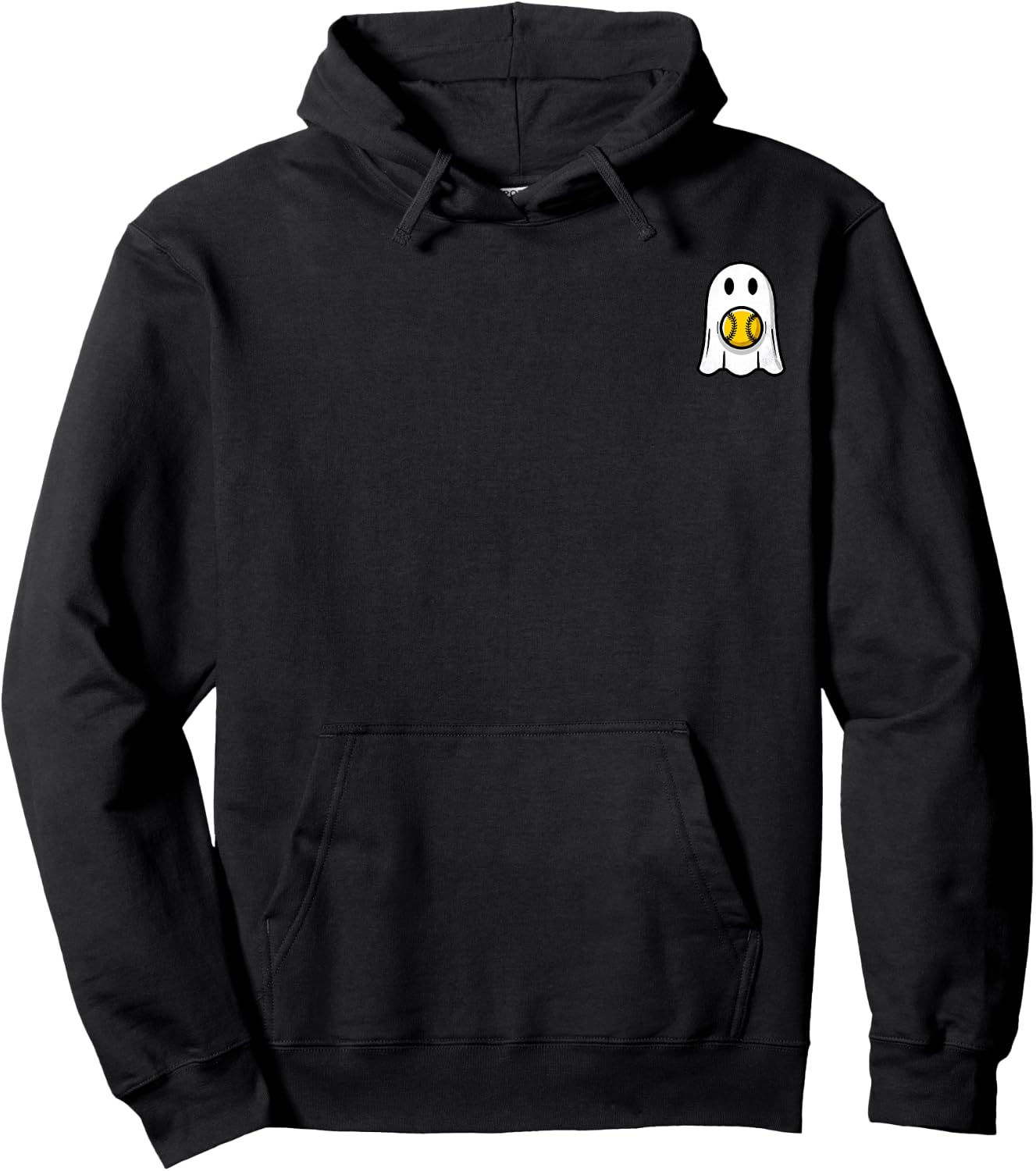Funny Halloween Ghost Softball My Boo Halloowen Men Women Hoodie - Hoodie | Black