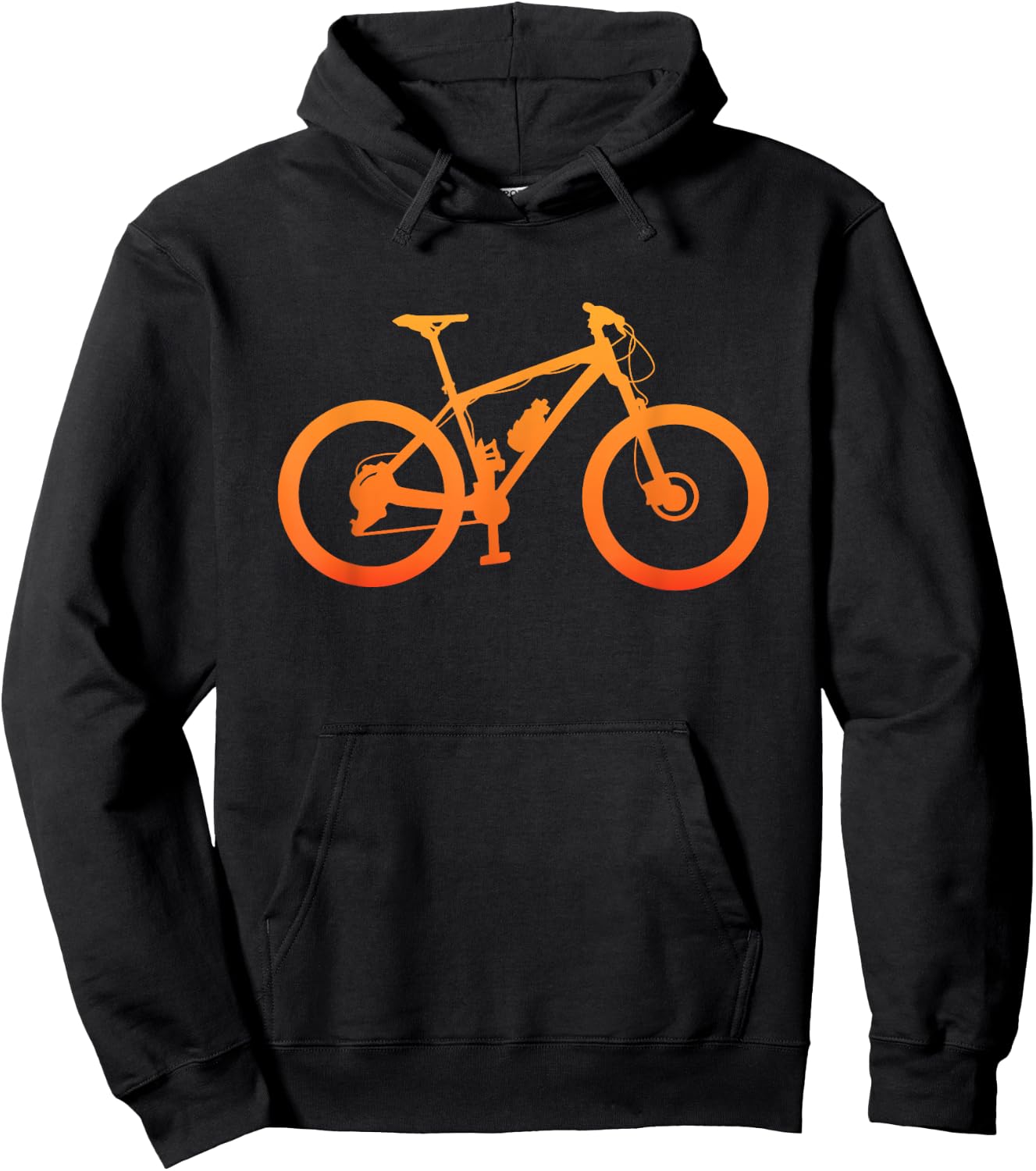 Mountain Bike Minimalist Graphic, Cycling Lovers Men Women Hoodie - Hoodie | Black