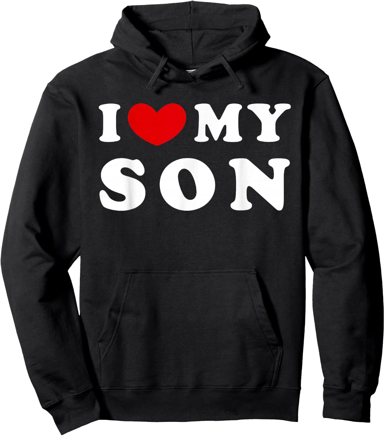 I Love My Son I Heart My Son Hoodie - Hoodie | Black