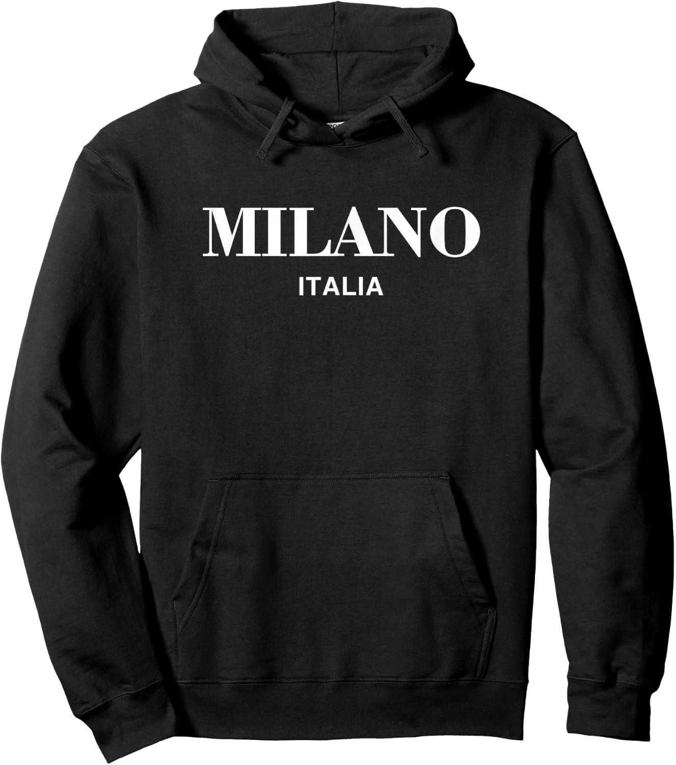 Milano Italia Retro Preppy Italy Girls Milan Souvenir Hoodie - Hoodie | Black