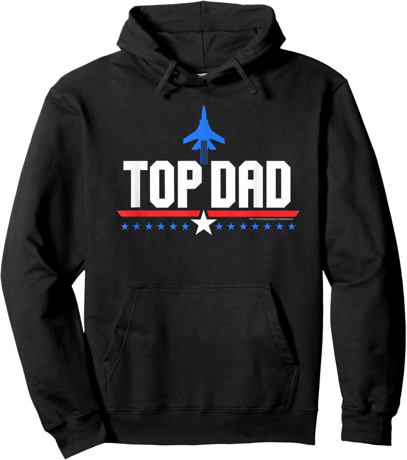Top Gun Top Dad Father's Day Action Movie Logo Hoodie - Hoodie | Black