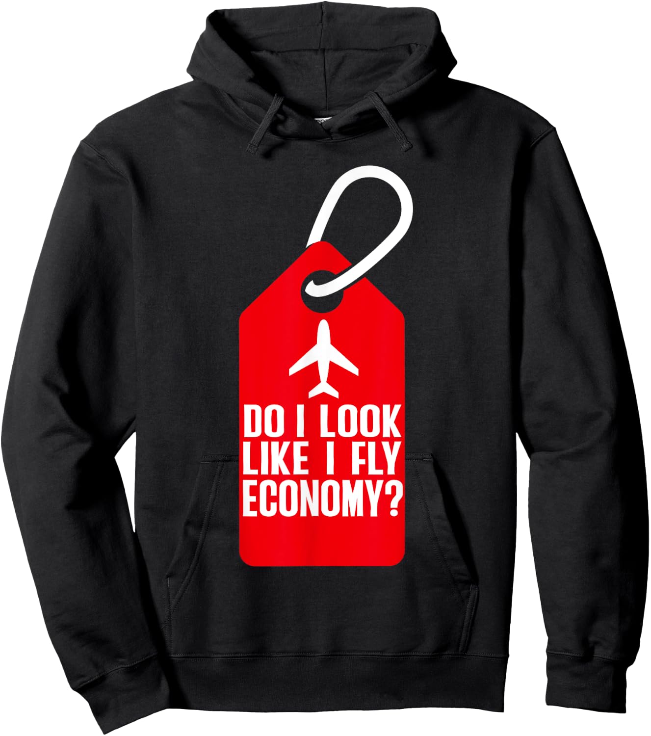 Do I Look Like I Fly Economy ? Funny First Class Airplane Hoodie - Hoodie | Black