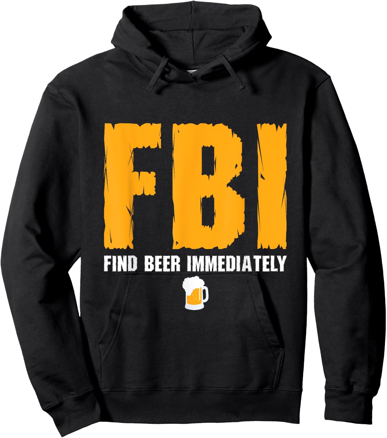 FBI Find Beer Immediately Hoodie - Hoodie | Black