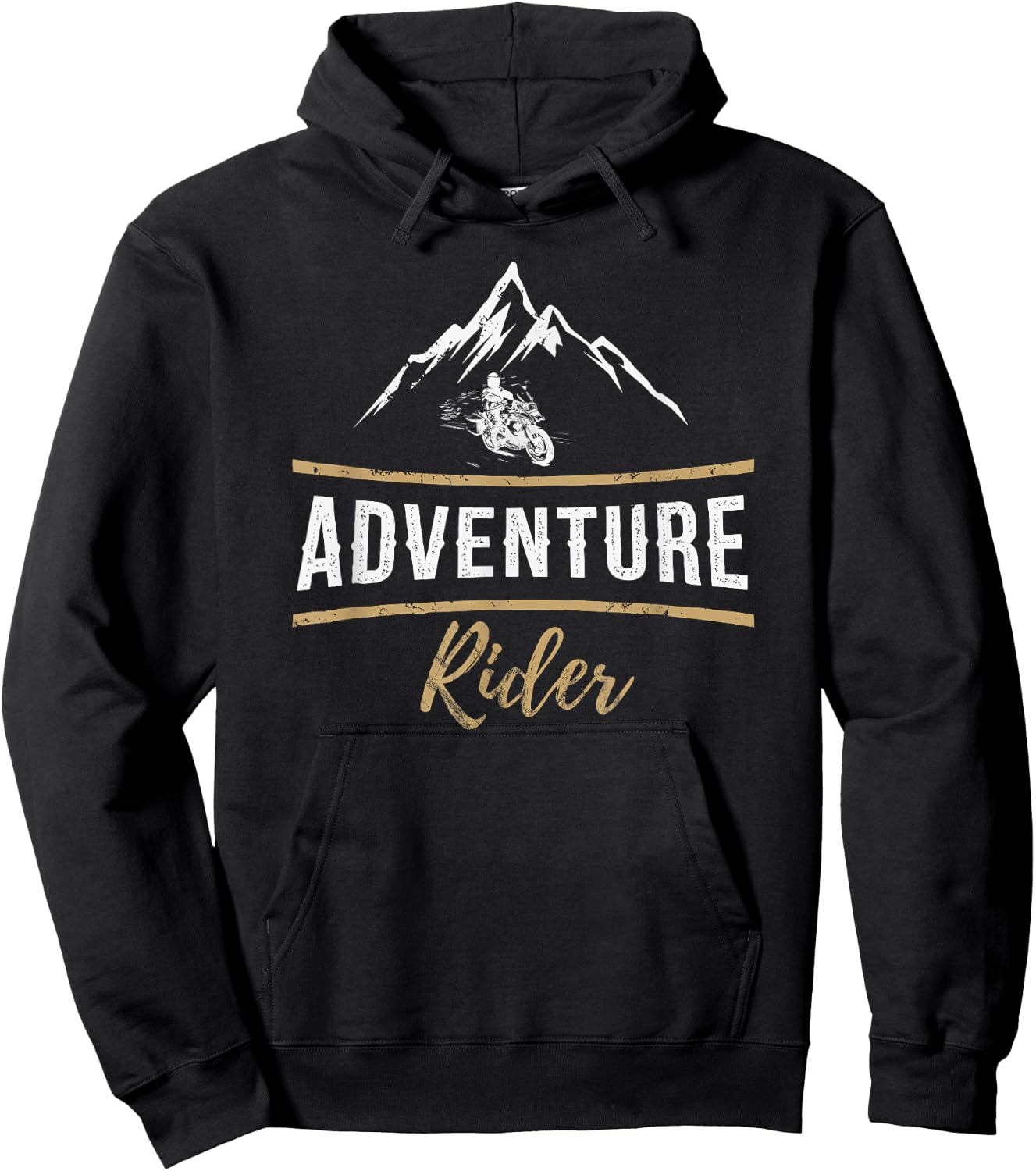 Adventure Rider Motorcycle Camping Hoodie - Hoodie | Black