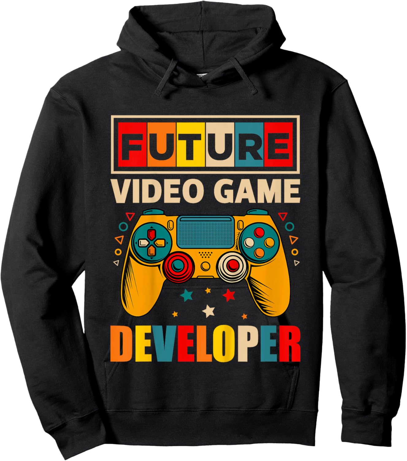 Kids Future Video Game Developer Toddler Boy Game Designer Gifts Hoodie - Hoodie | Black