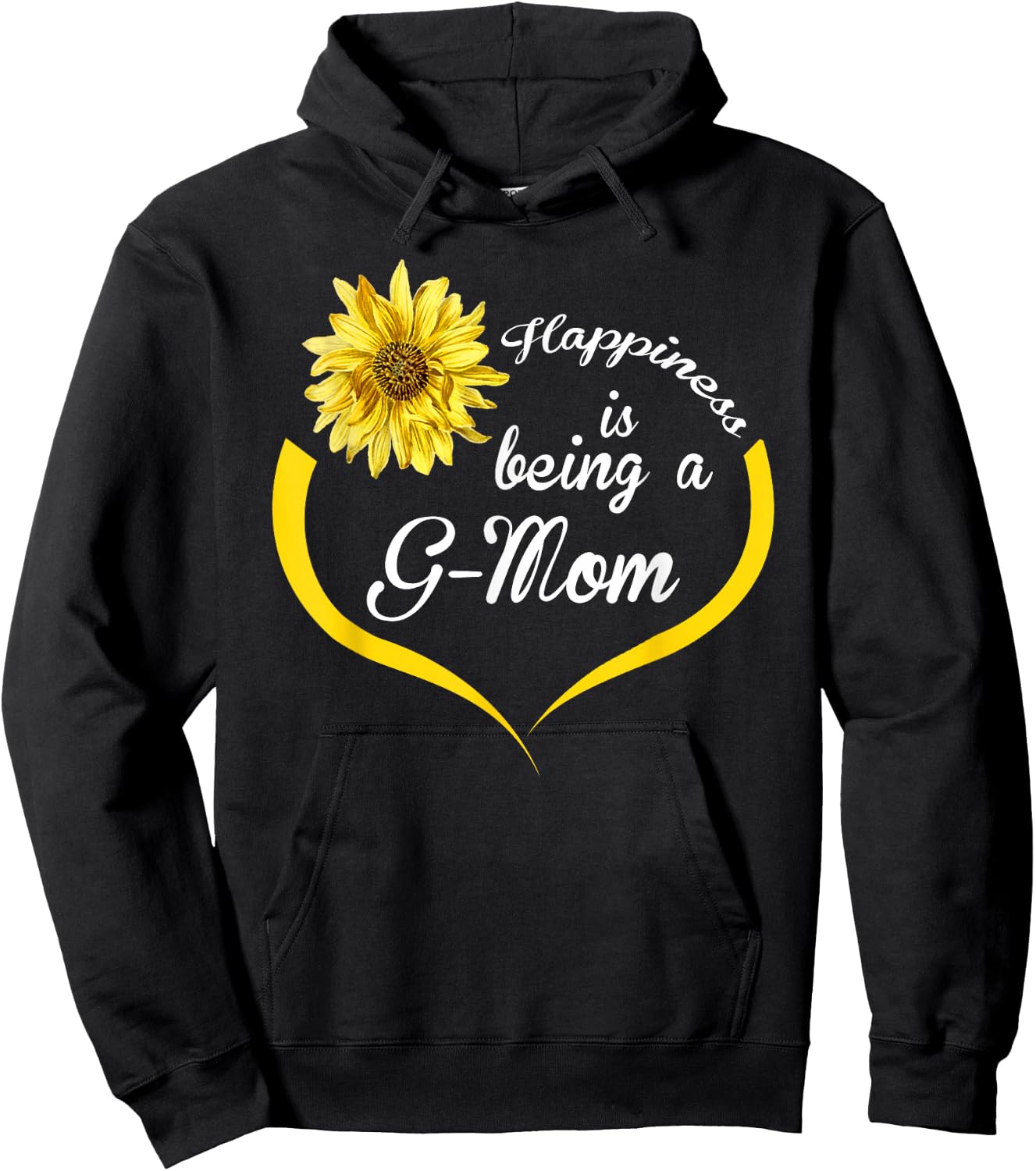 G-Mom Gift: Happiness Is Being A G-Mom Hoodie - Hoodie | Black