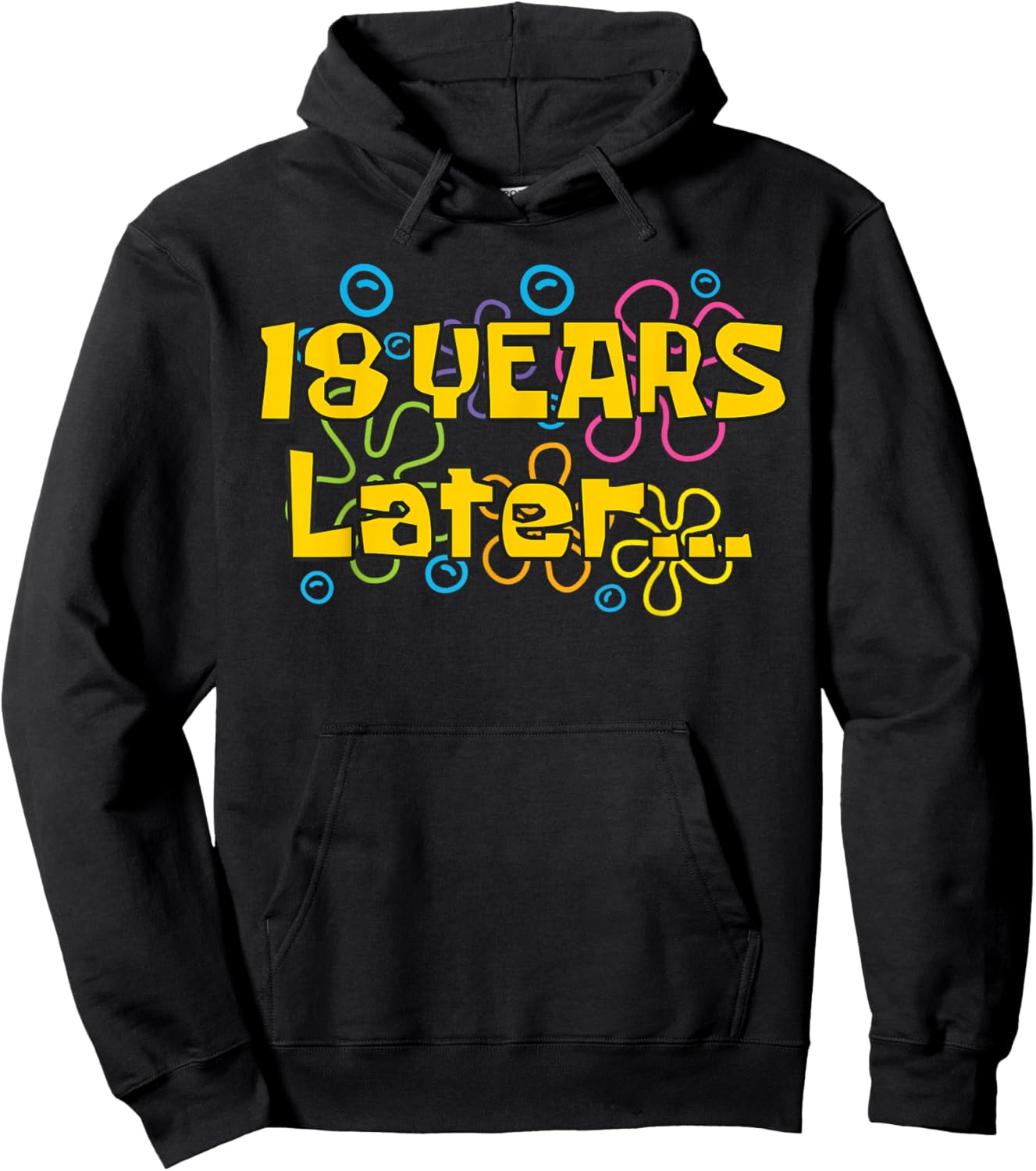 Eighteen 18 Years Later Birthday Party Funny Meme Men Women Hoodie - Hoodie | Black