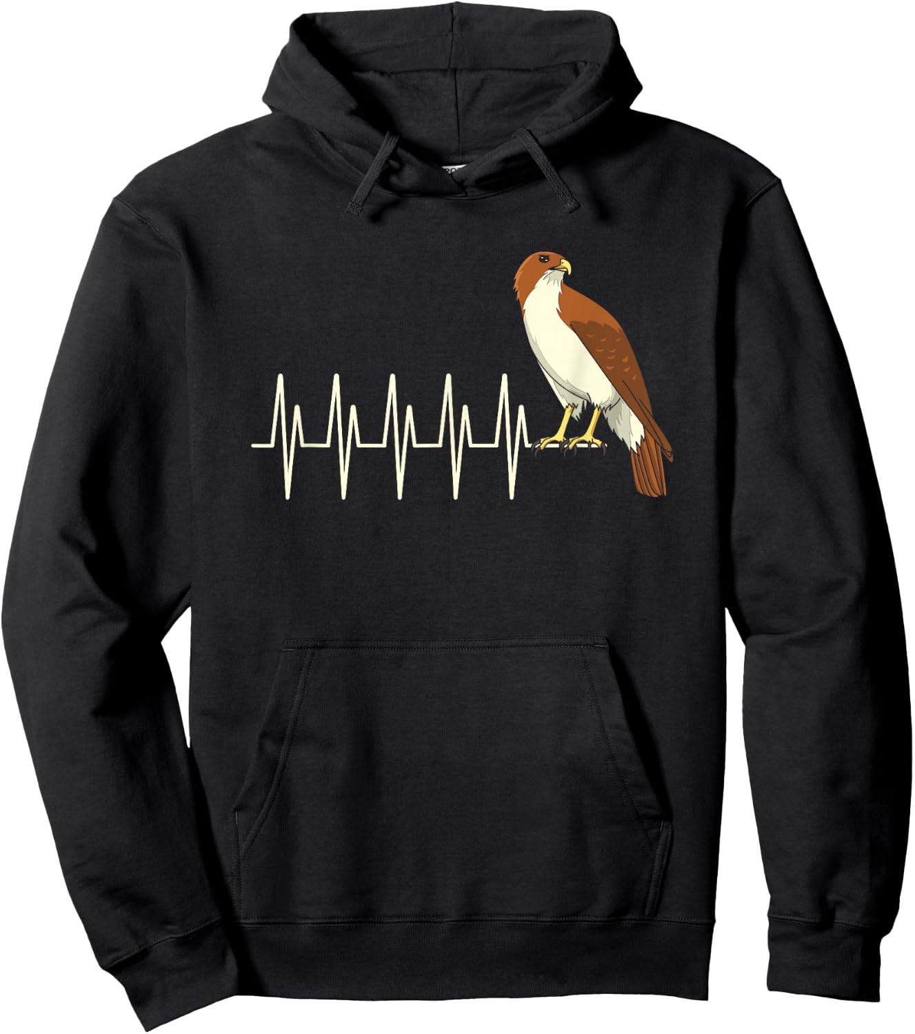 Red Tailed Hawk Enthusiast Gift Hoodie - Hoodie | Black