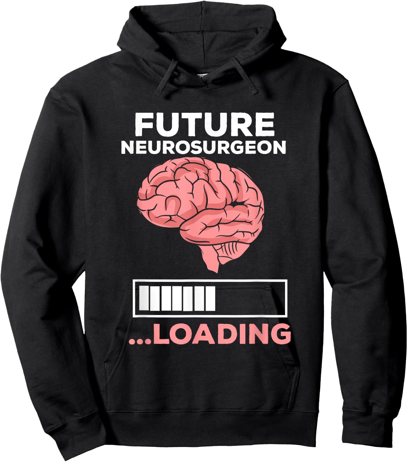 Medical Student Motivation Apparel Future Neurosurgeon Loading Aspiring Surgeon Artwork Hoodie - Hoodie | Black