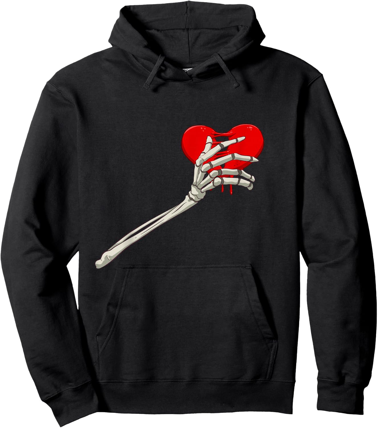 Skeleton Broken Heart Bones Divorce Breakup Heartbroken Hoodie - Hoodie | Black