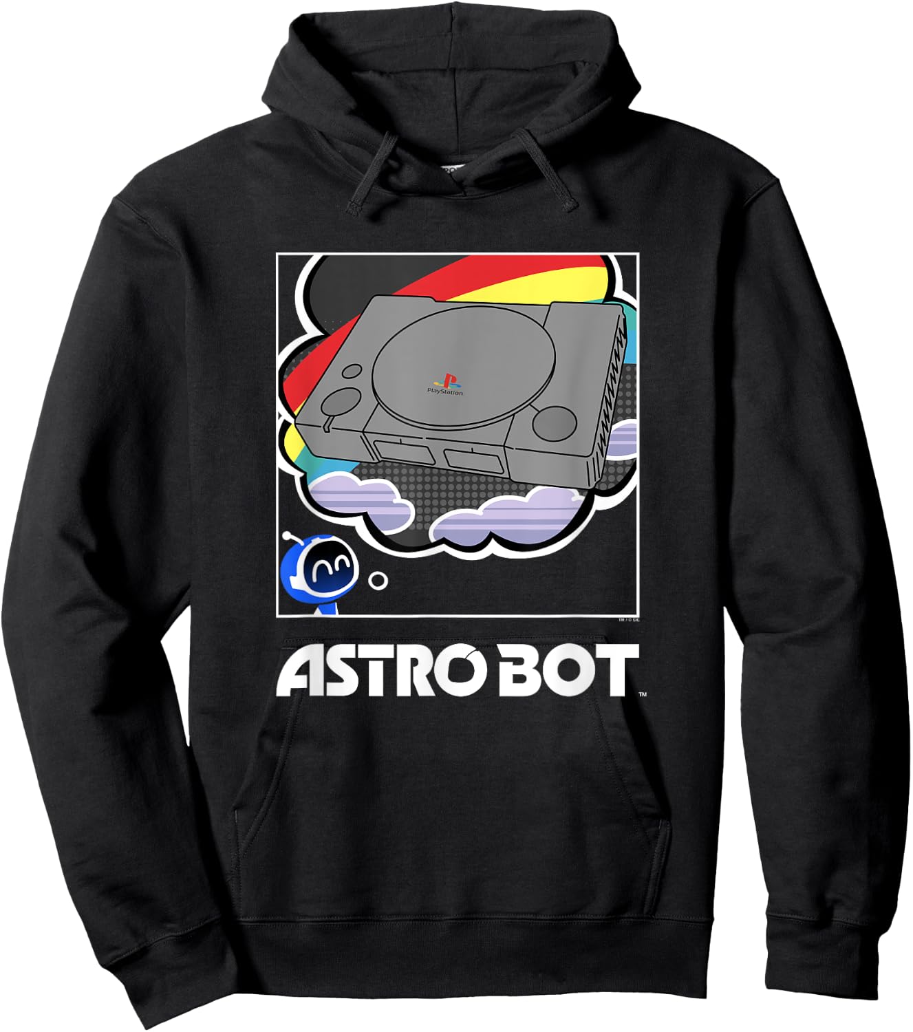 Astro Bot Dreams of PlayStation Gaming Video Game Hoodie - Hoodie | Black