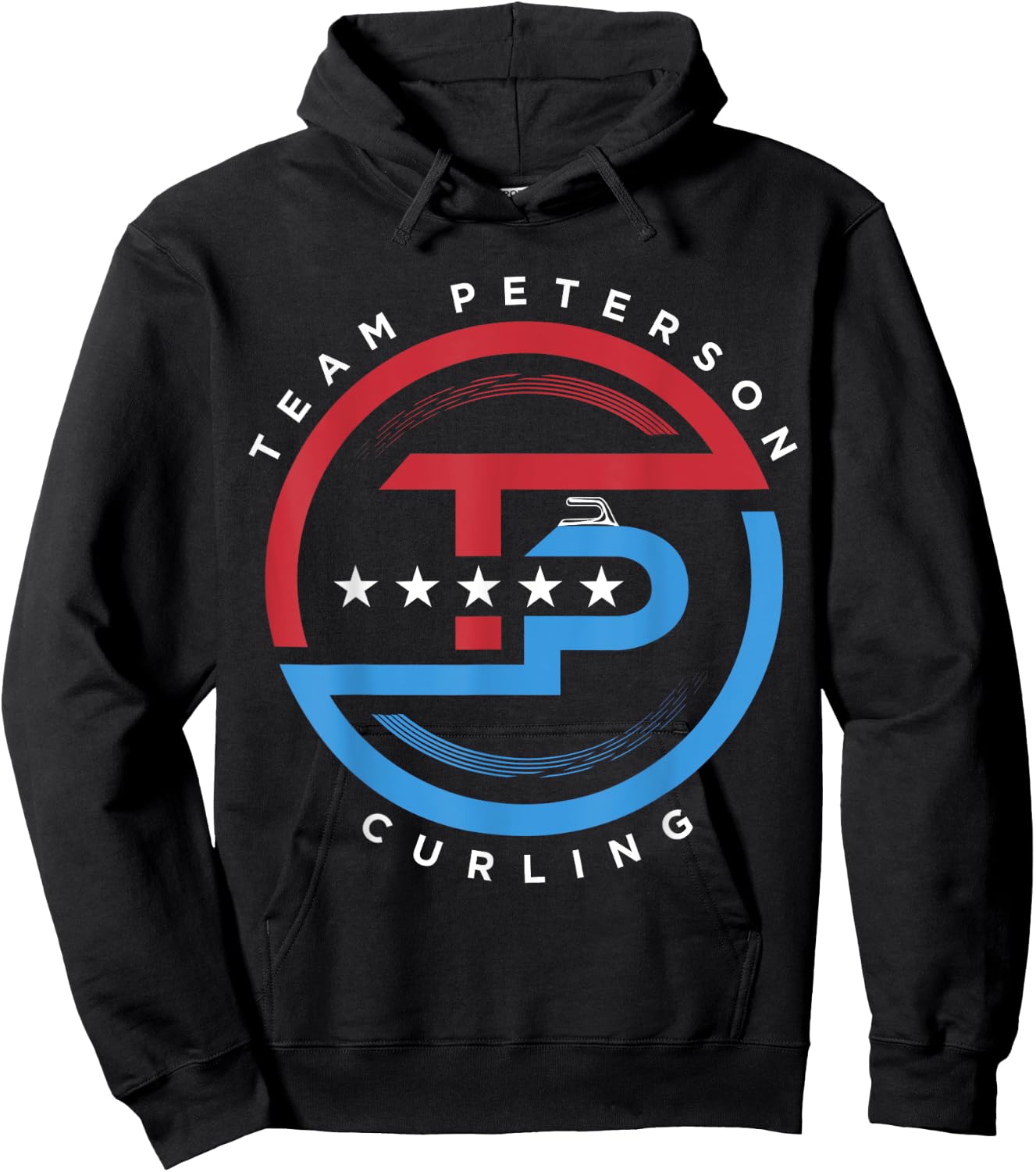 Team Peterson Curling Logo Hoodie - Hoodie | Black