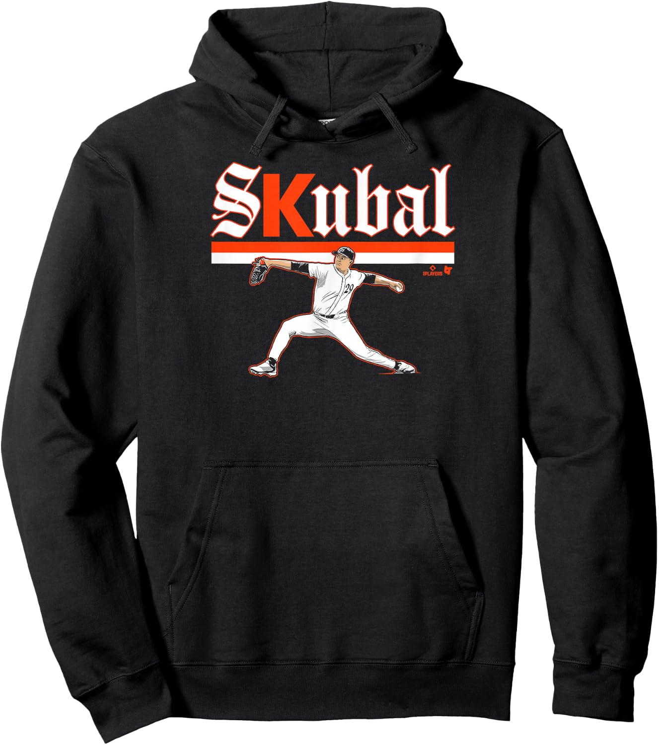 Tarik Skubal - Ace Pose - Detroit Baseball Hoodie - Hoodie | Black