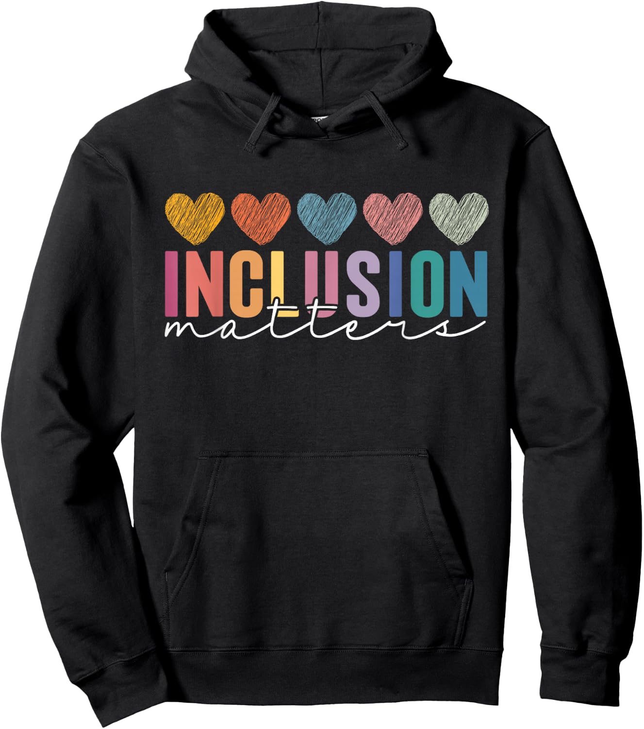 Special Education Teacher Inclusion Matters ADHD Autism Hoodie - Hoodie | Black