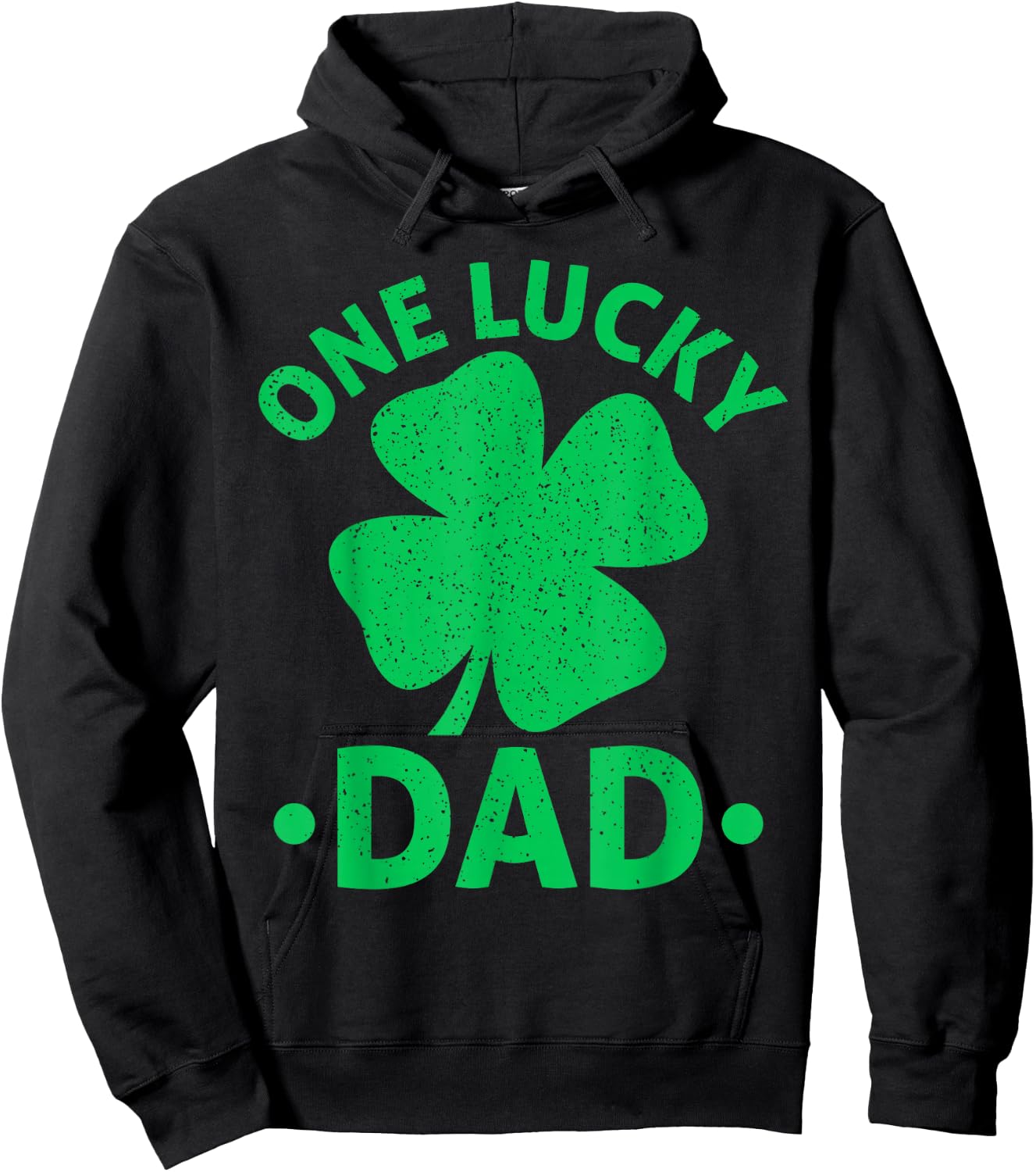One Lucky Dad St Patrick Day Dad Hoodie - Hoodie | Black