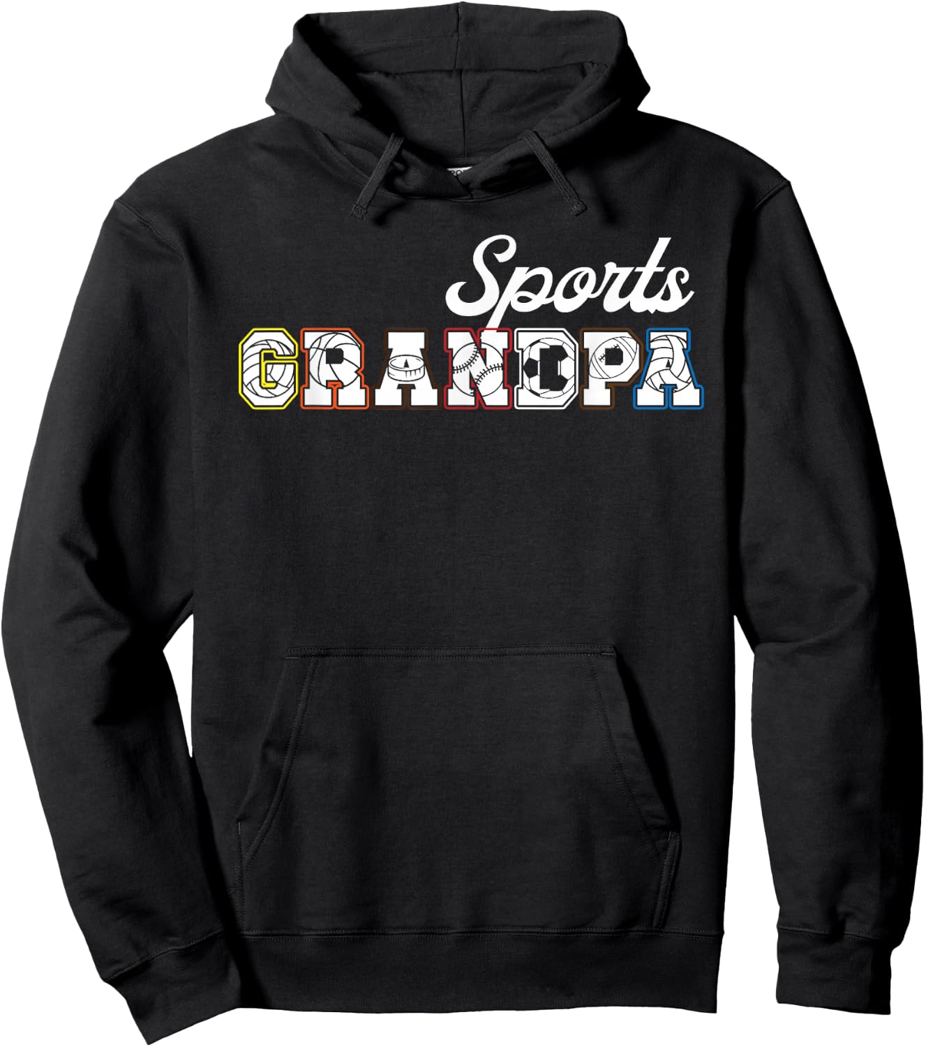 Sports Grandpa Sports Grandfather Sport Grandpa Hoodie - Hoodie | Black