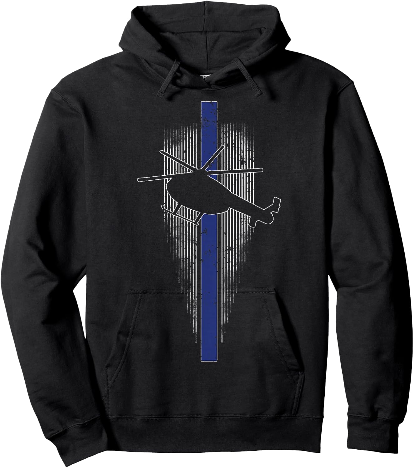 Police Aviation Police Aviator Helicopter Pilot Shirt Hoodie - Hoodie | Black