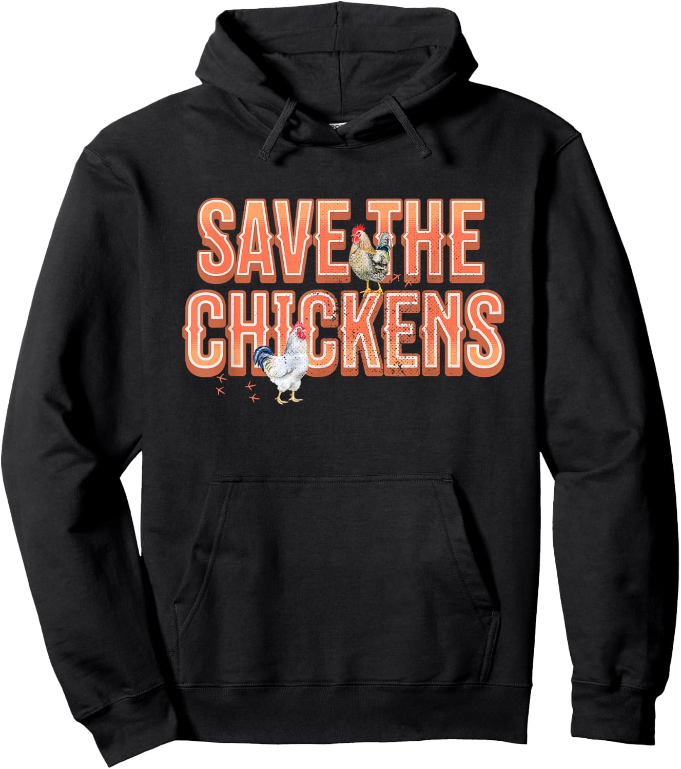 Save the Chickens Farming Chicken Lover Hoodie - Hoodie | Black