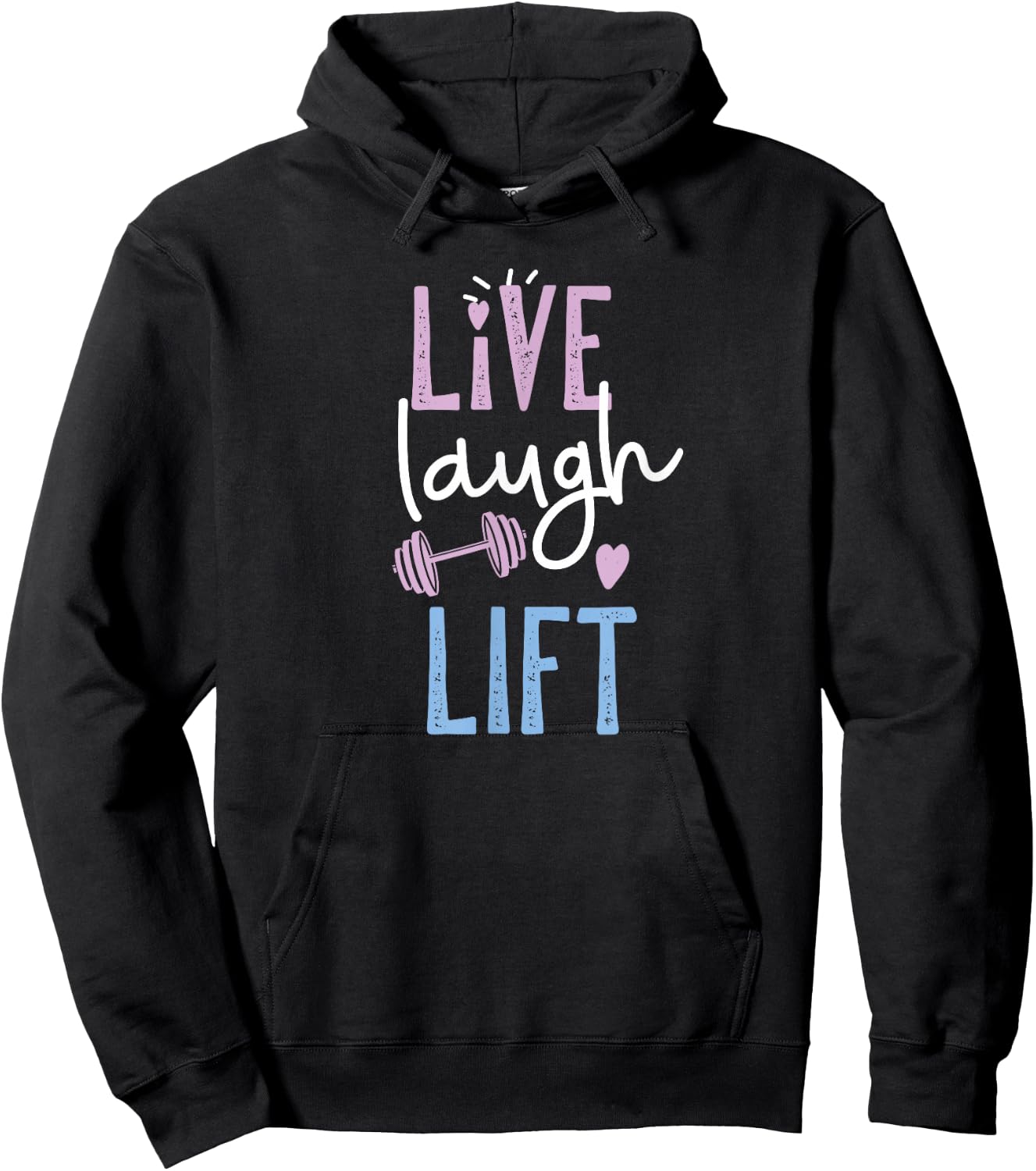 Live Laugh Lift Gym And Fitness Hoodie - Hoodie | Black