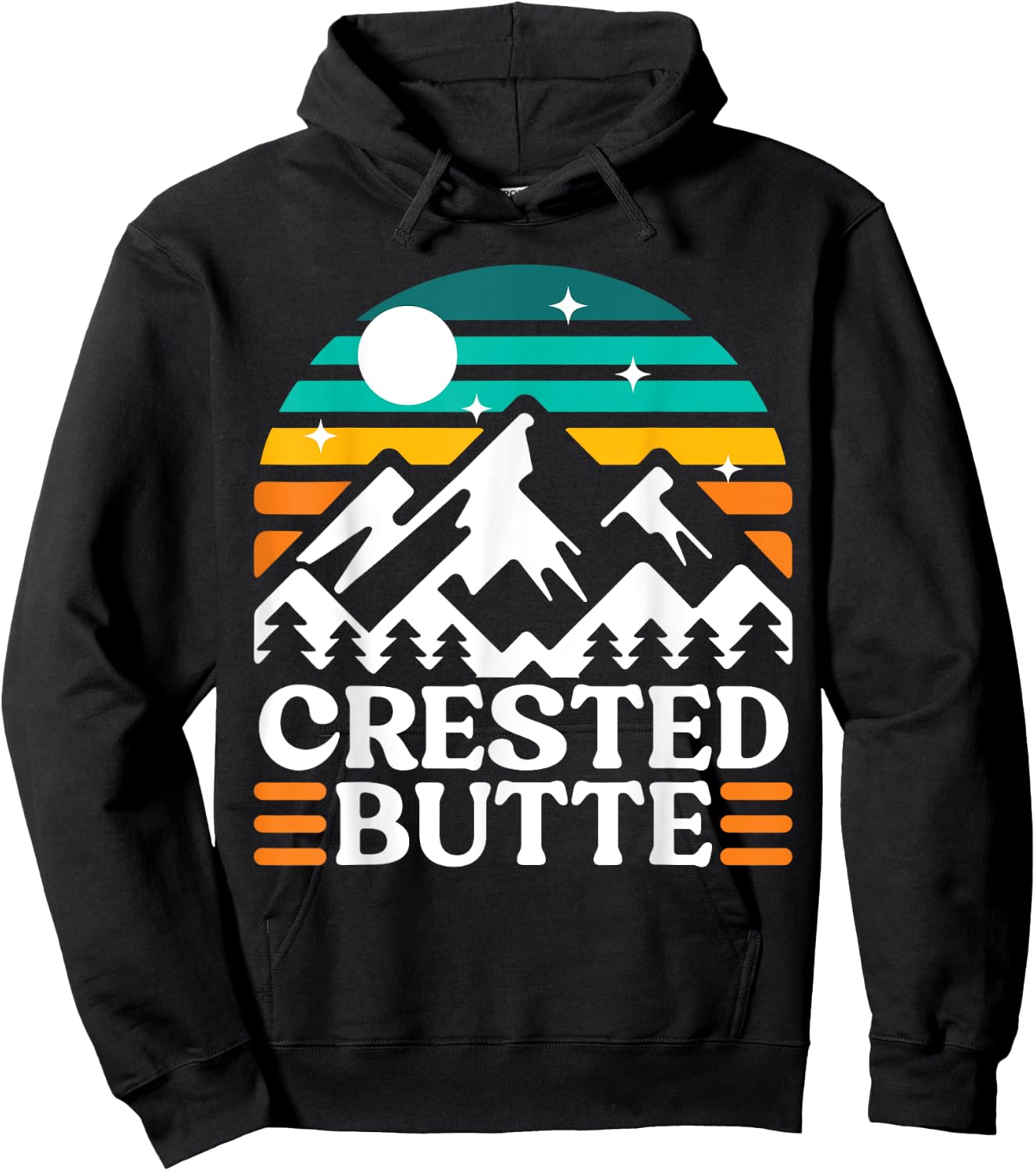 Crested Butte Skiing, Crested Butte Hiking, Crested Butte Hoodie - Hoodie | Black