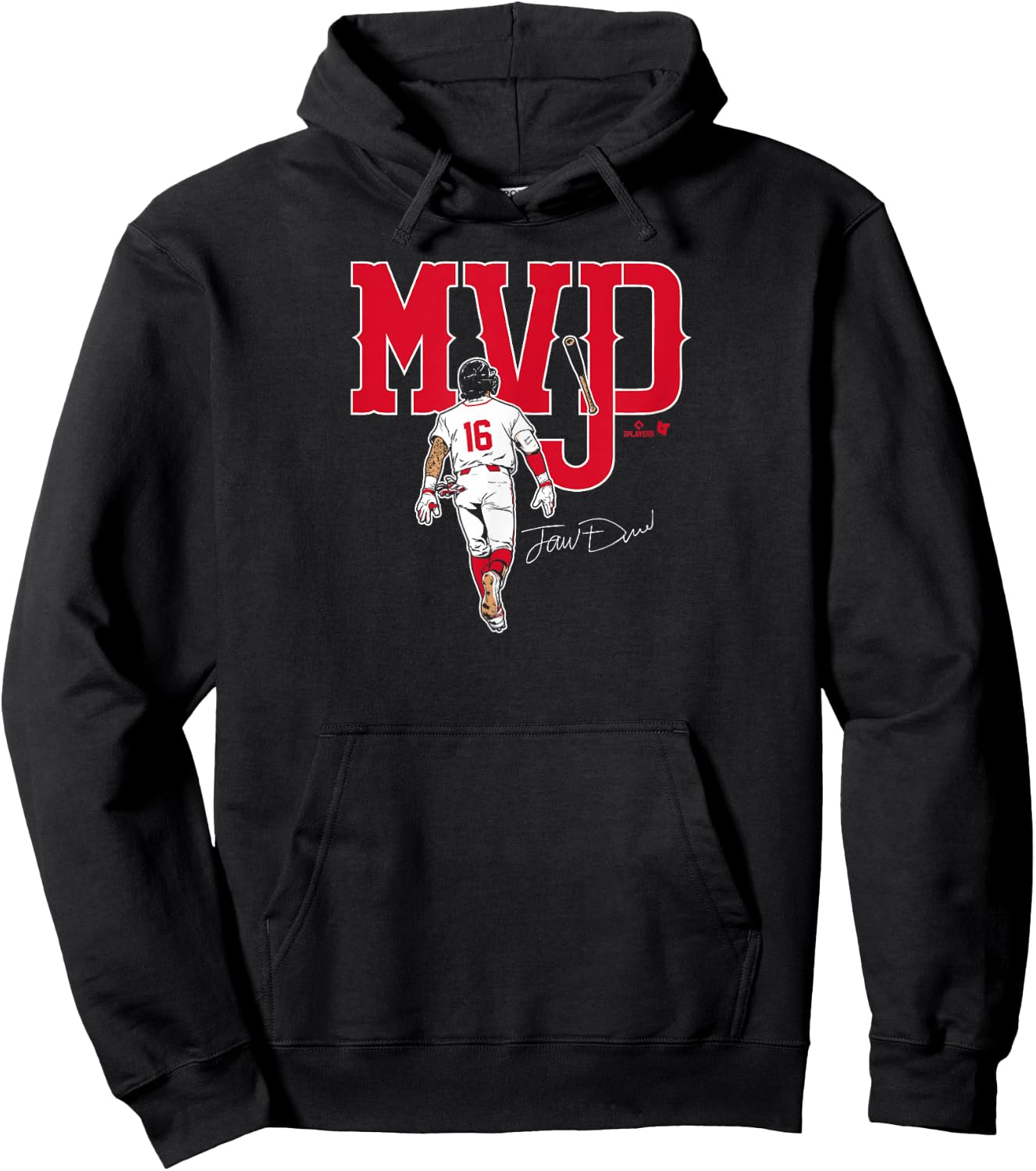 Jarren Duran - MVJD - Boston Baseball Hoodie - Hoodie | Black