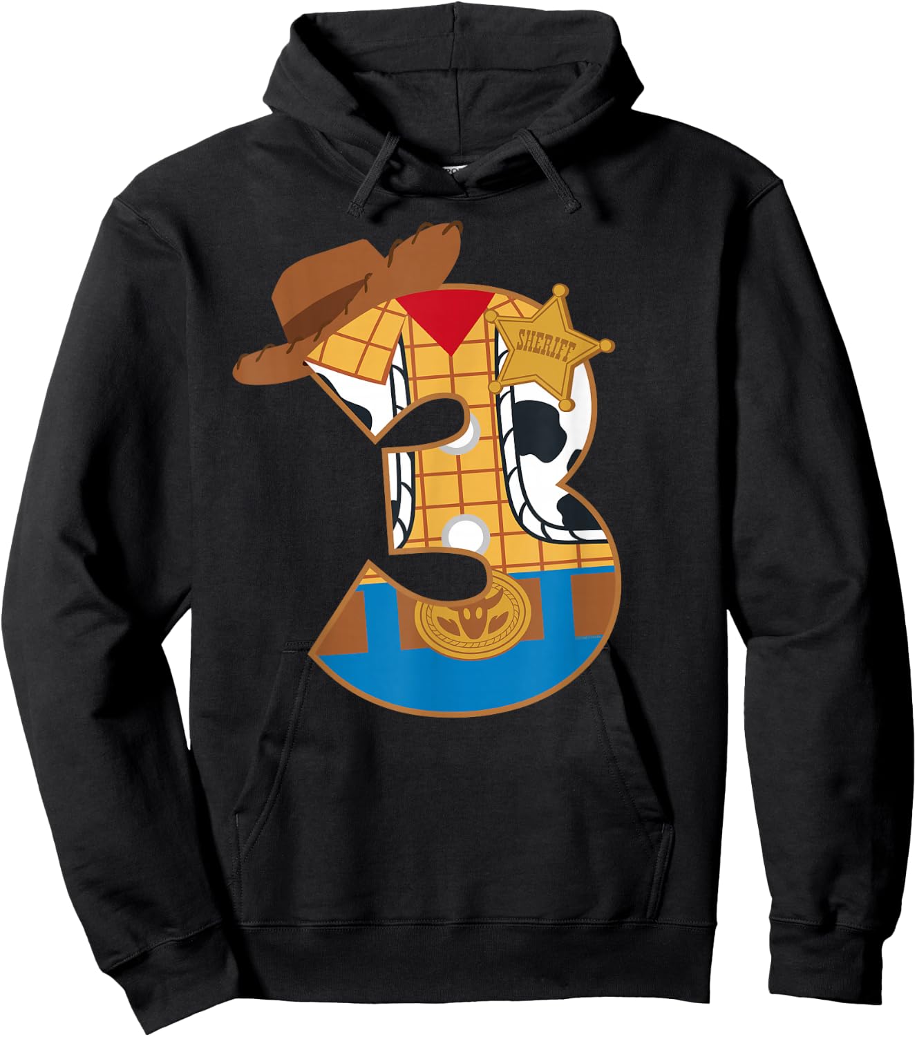 Disney and Pixar's Toy Story Third Birthday 3 Years Old Hoodie - Hoodie | Black
