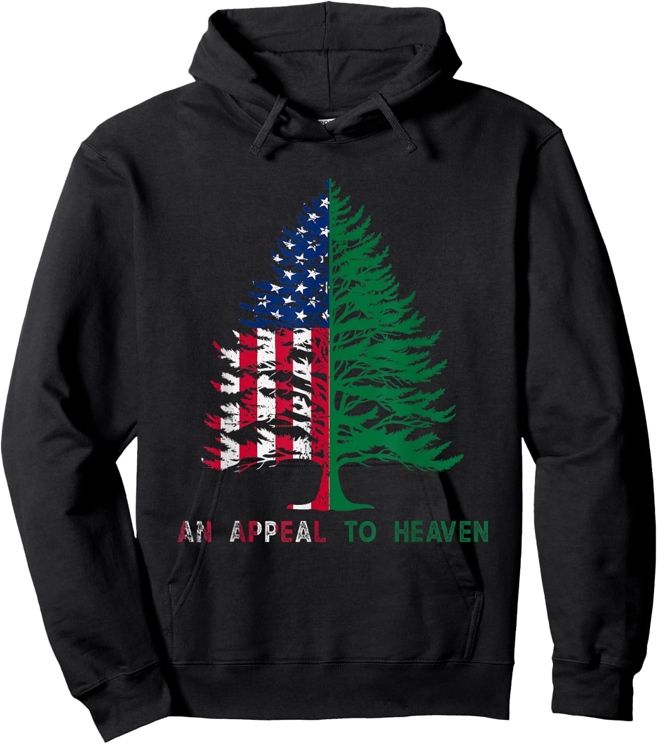 4th of July An Appeal To Heaven Flag Pine Tree Flag Men Hoodie - Hoodie | Black