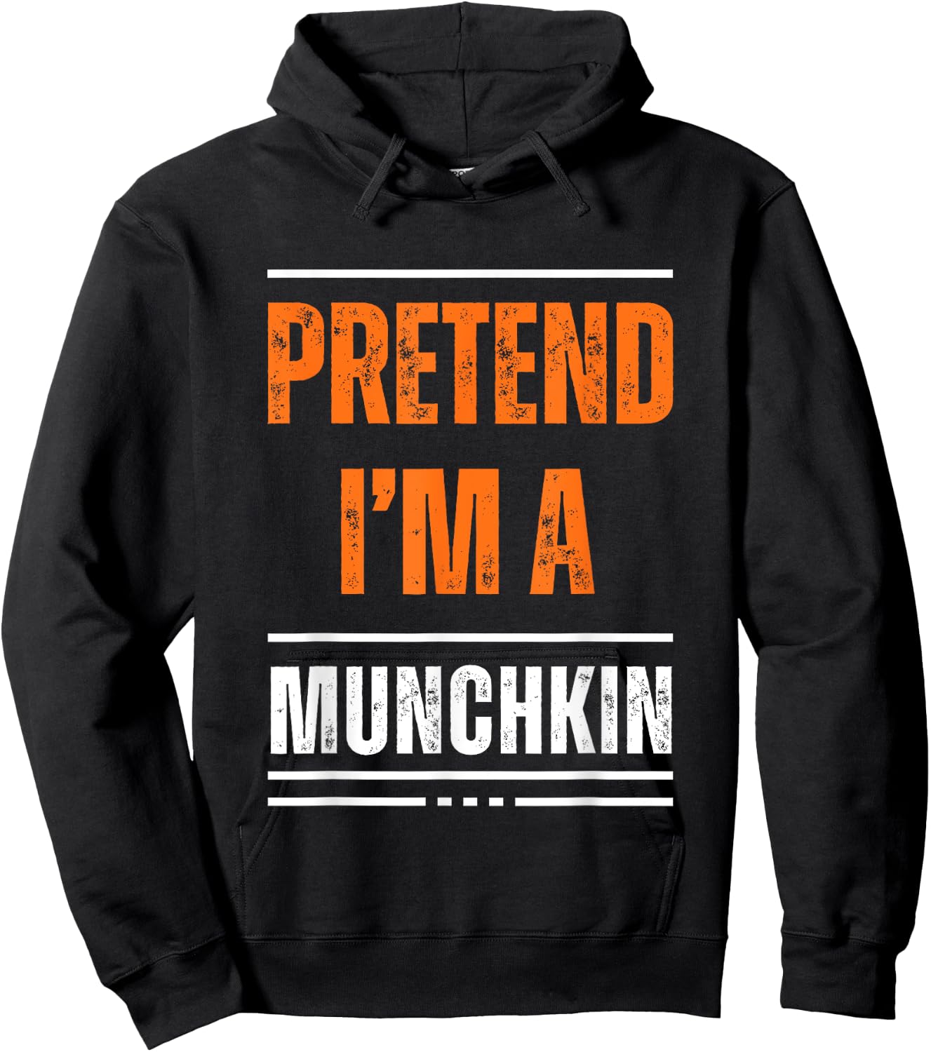 Pretend I'm A Munchkin Easy Cheap Matching Halloween Costume Hoodie - Hoodie | Black