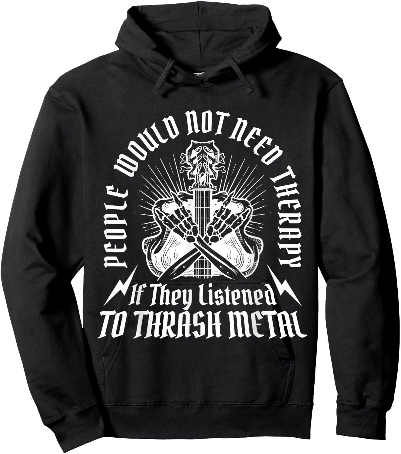 Metal Festival Outfit Concert Music Band Guitar Thrash Metal Hoodie - Hoodie | Black
