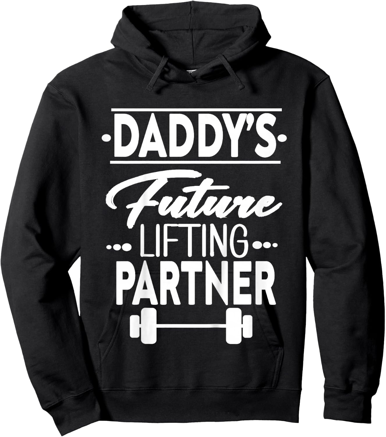 Kids Daddy's Future Lifting Partner Hoodie - Hoodie | Black